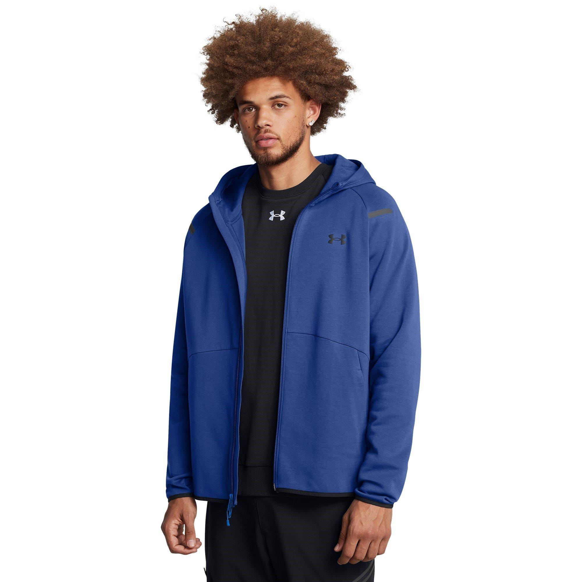 Blue - Under Armour - Men's Unstoppable Fleece Full-Zip Hoodie - 3
