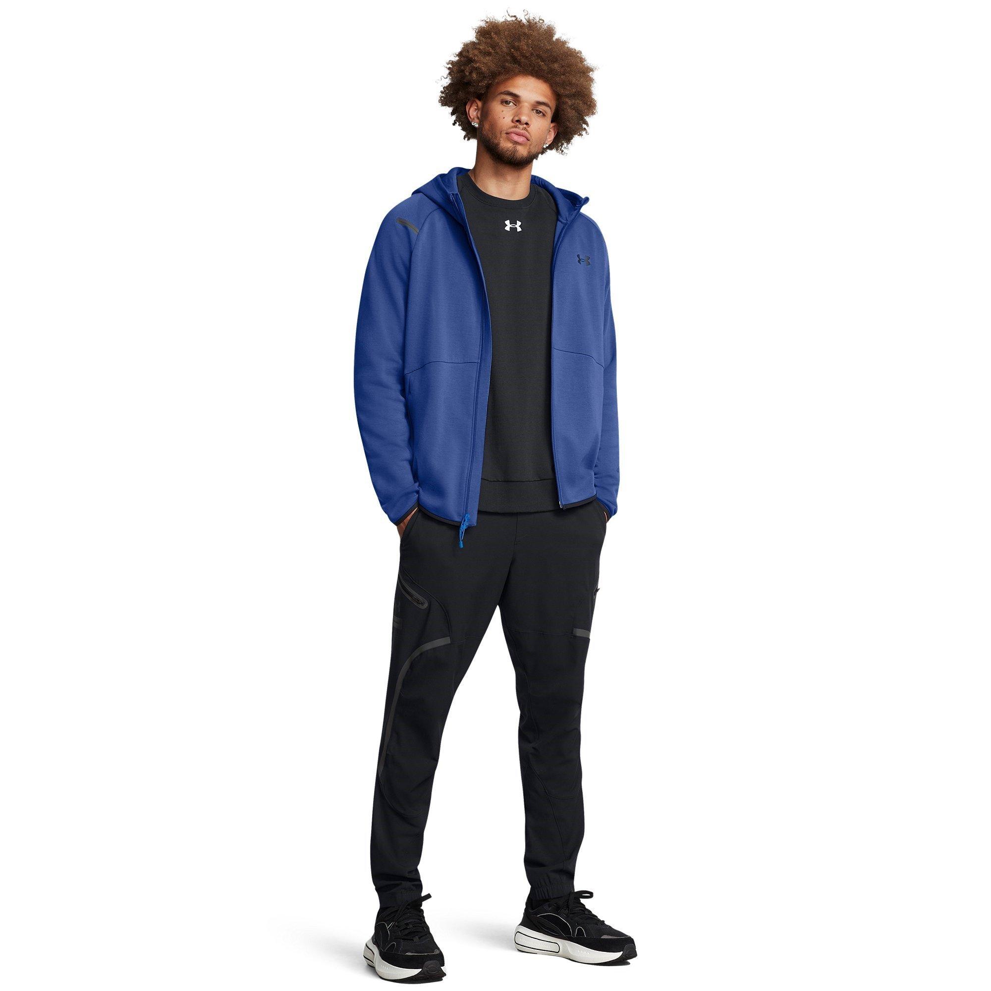 Blue - Under Armour - Men's Unstoppable Fleece Full-Zip Hoodie - 5