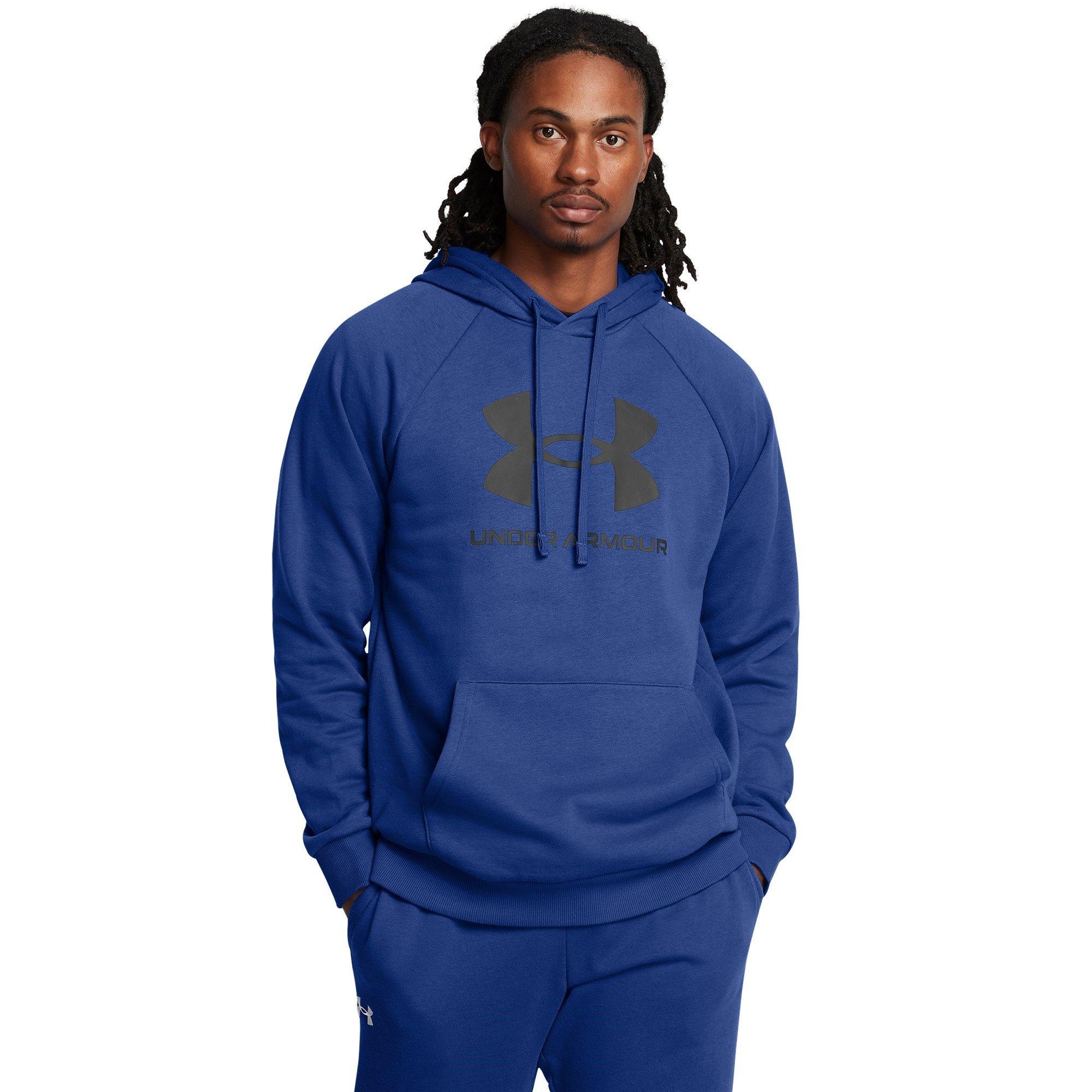 Blue - Under Armour - Rival Fleece Logo Performance Hoodie - 3