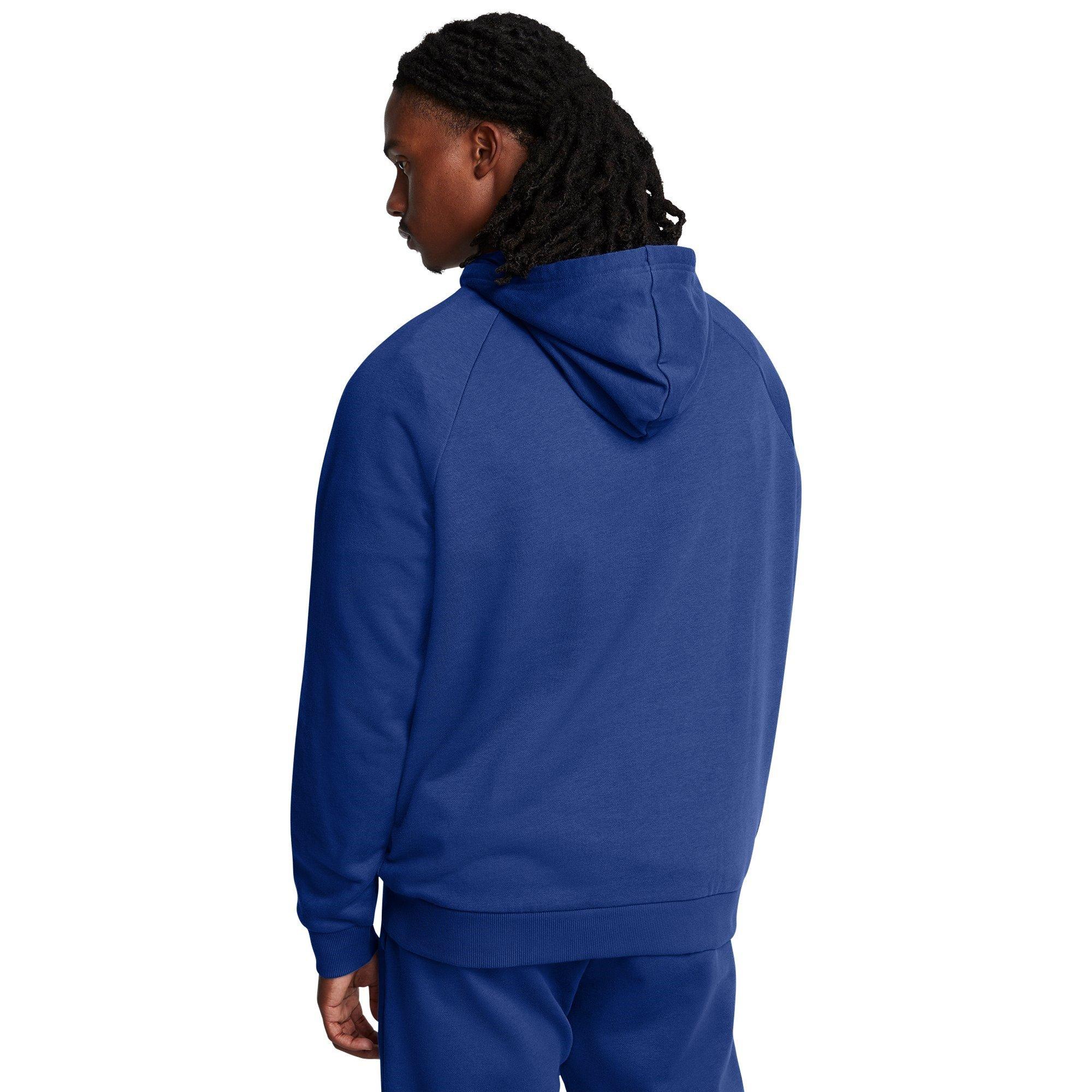 Blue - Under Armour - Rival Fleece Logo Performance Hoodie - 4