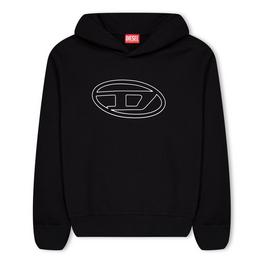 Diesel Logo Hoodie Juniors