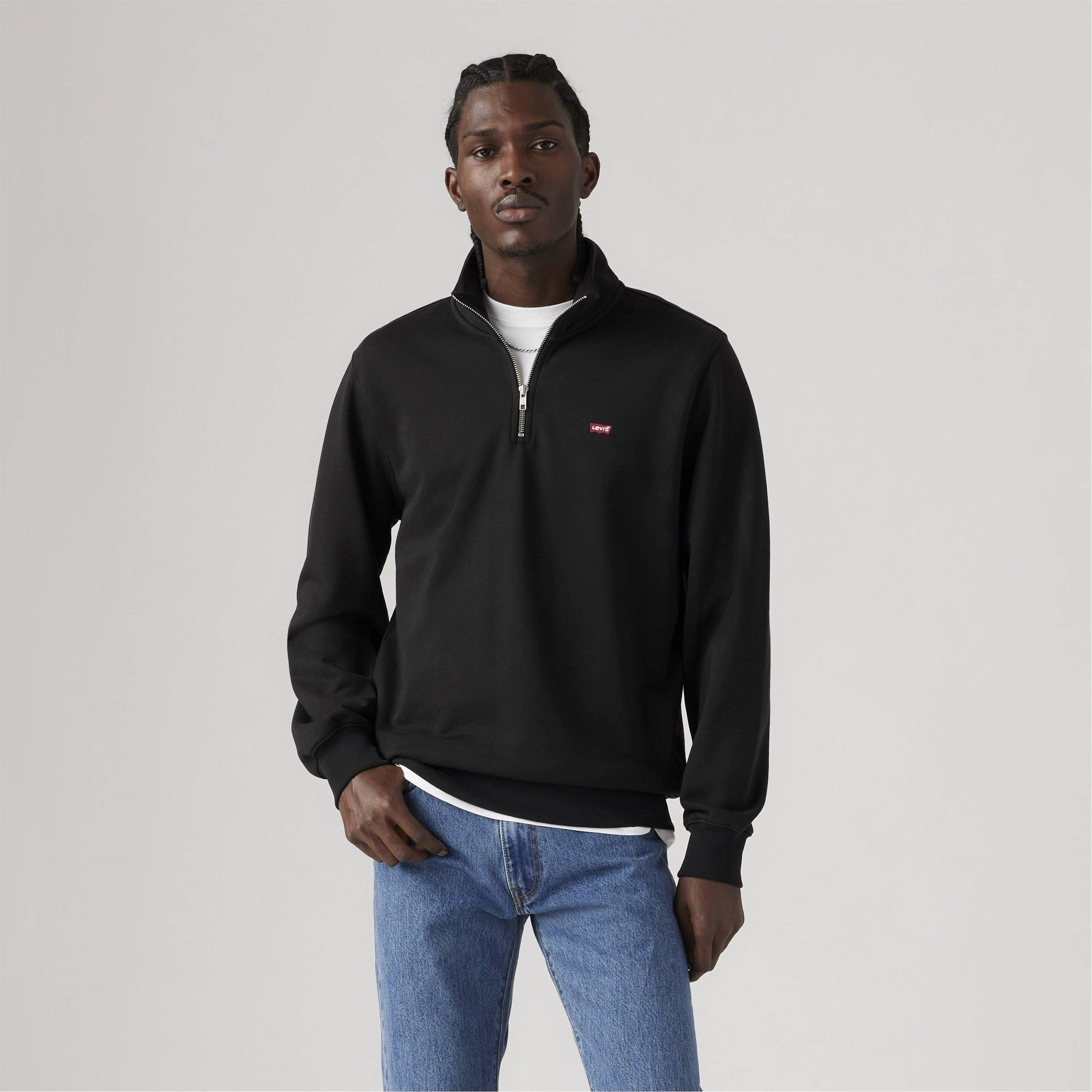 Mineral Black - Levis - Quarter Zip Sweatshirt - 1