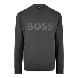 Boss Stretch Cotton Logo Sweatshirt