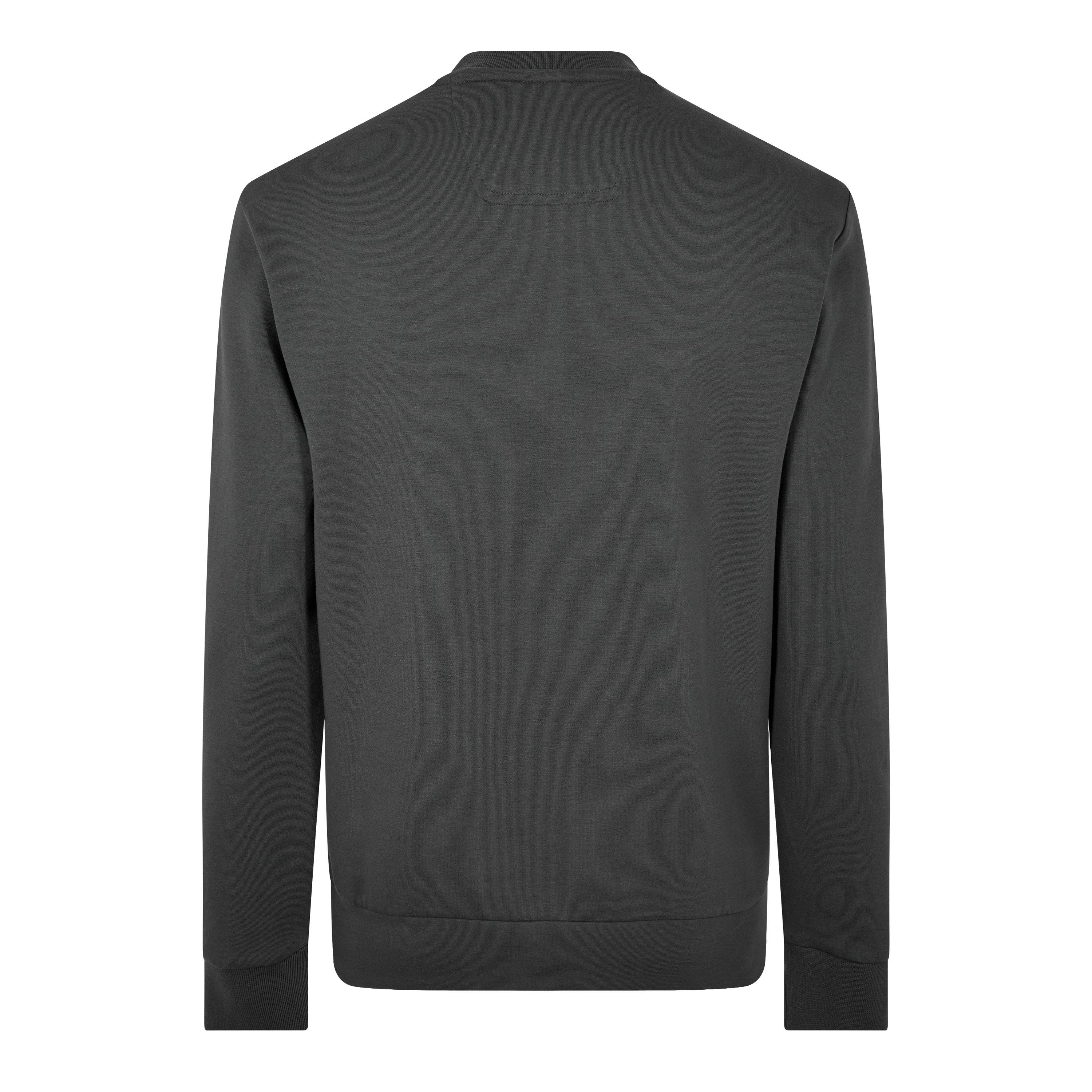 Donkergrijs 027 - Boss - Men's Salbo Stretch Cotton Logo Sweatshirt, Signature Branding - 2