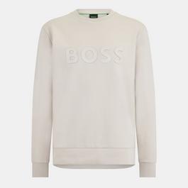 Boss Stretch Cotton Logo Sweatshirt