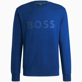 Boss Stretch Cotton Logo Sweatshirt