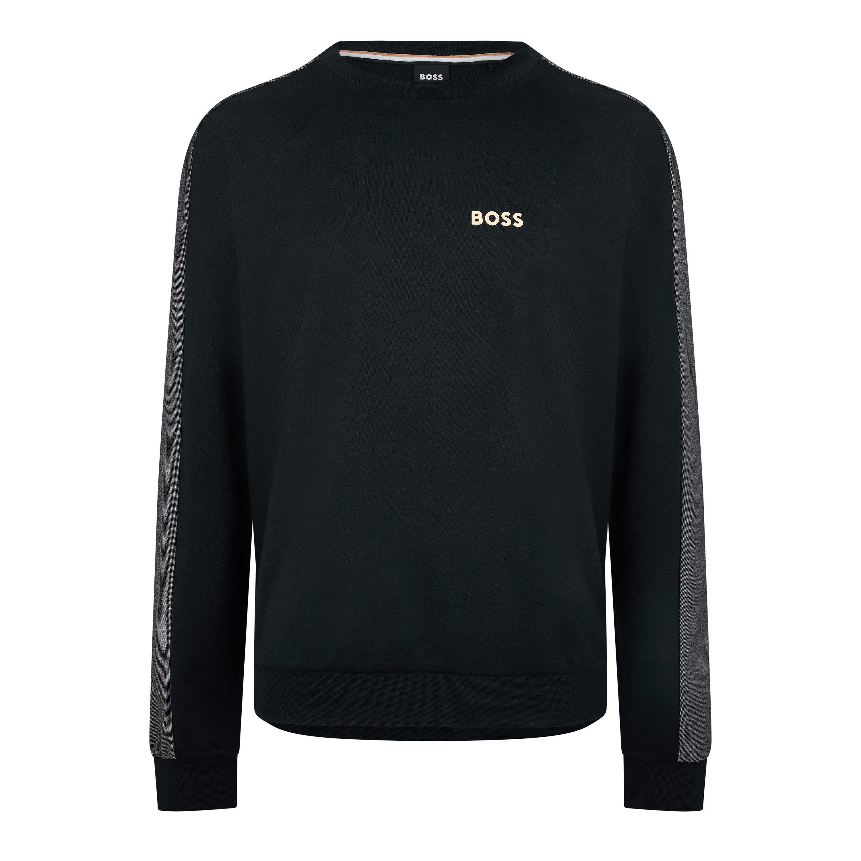 Black/Gold 001 - Boss - Men's BW Tracksuit Iconic Logo Lettering - 1