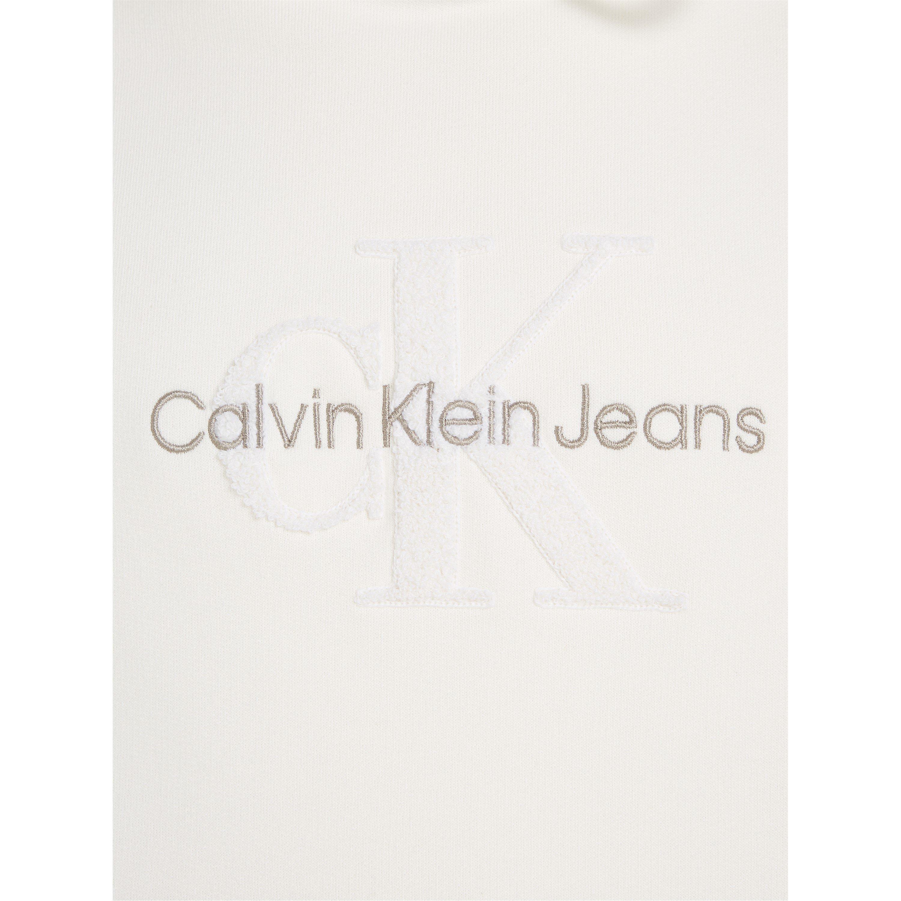Ivory - Calvin Klein Jeans - Pullover Drawstring hoodie - 4