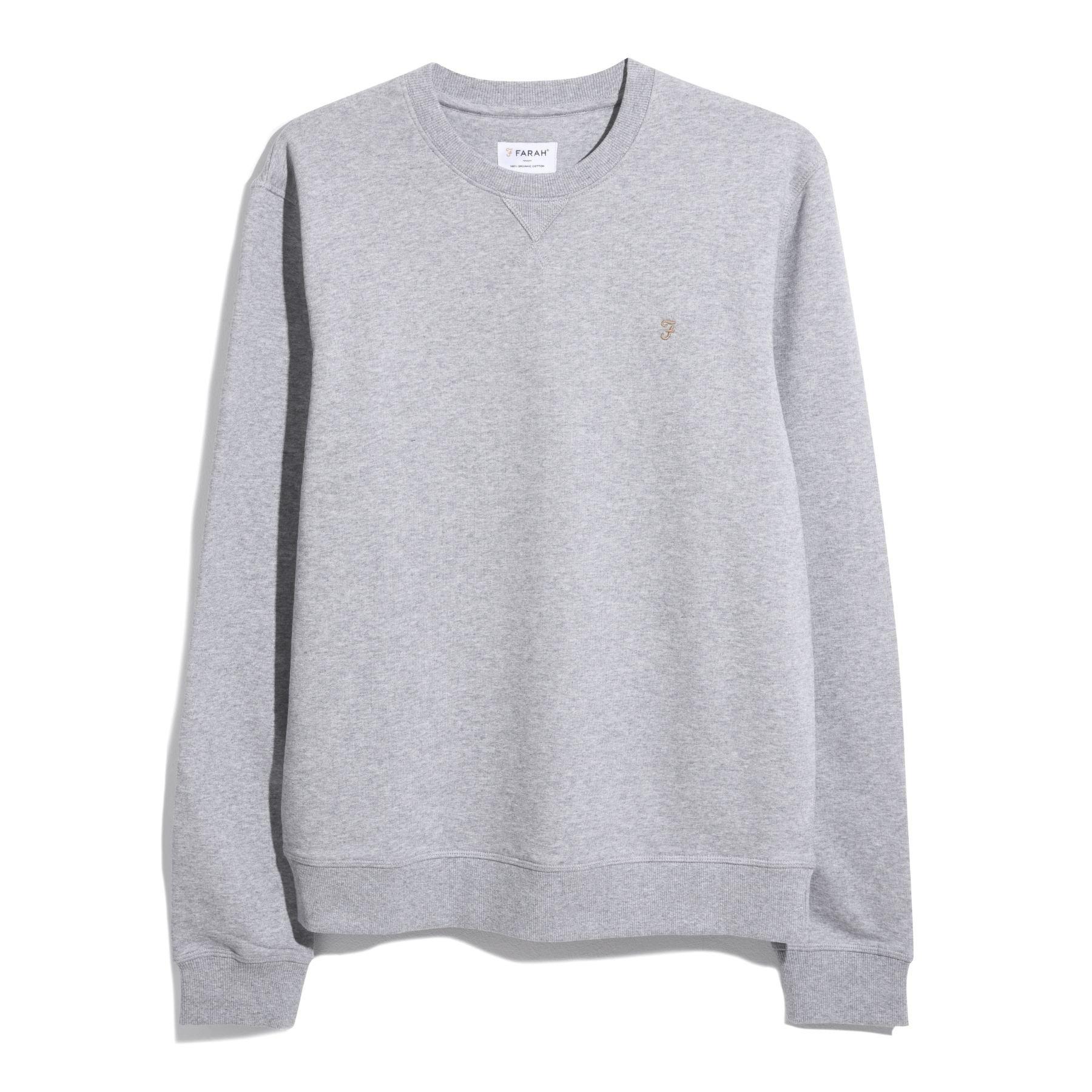 Farah Men's Tim Crew Sweatshirt - Grey Marl 042 - Small