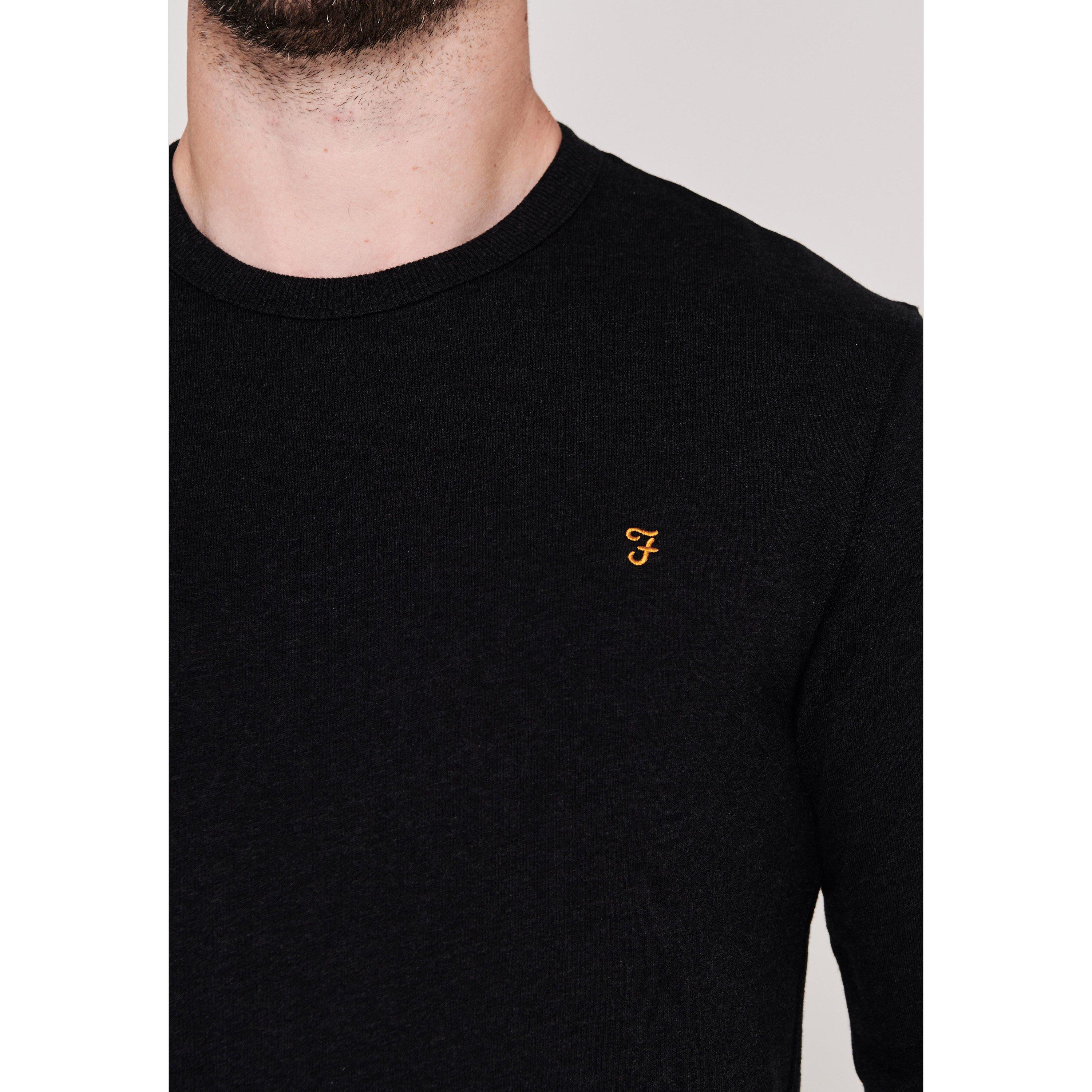 Zwart 010 - Farah - Tim Crew Sweatshirt - 4