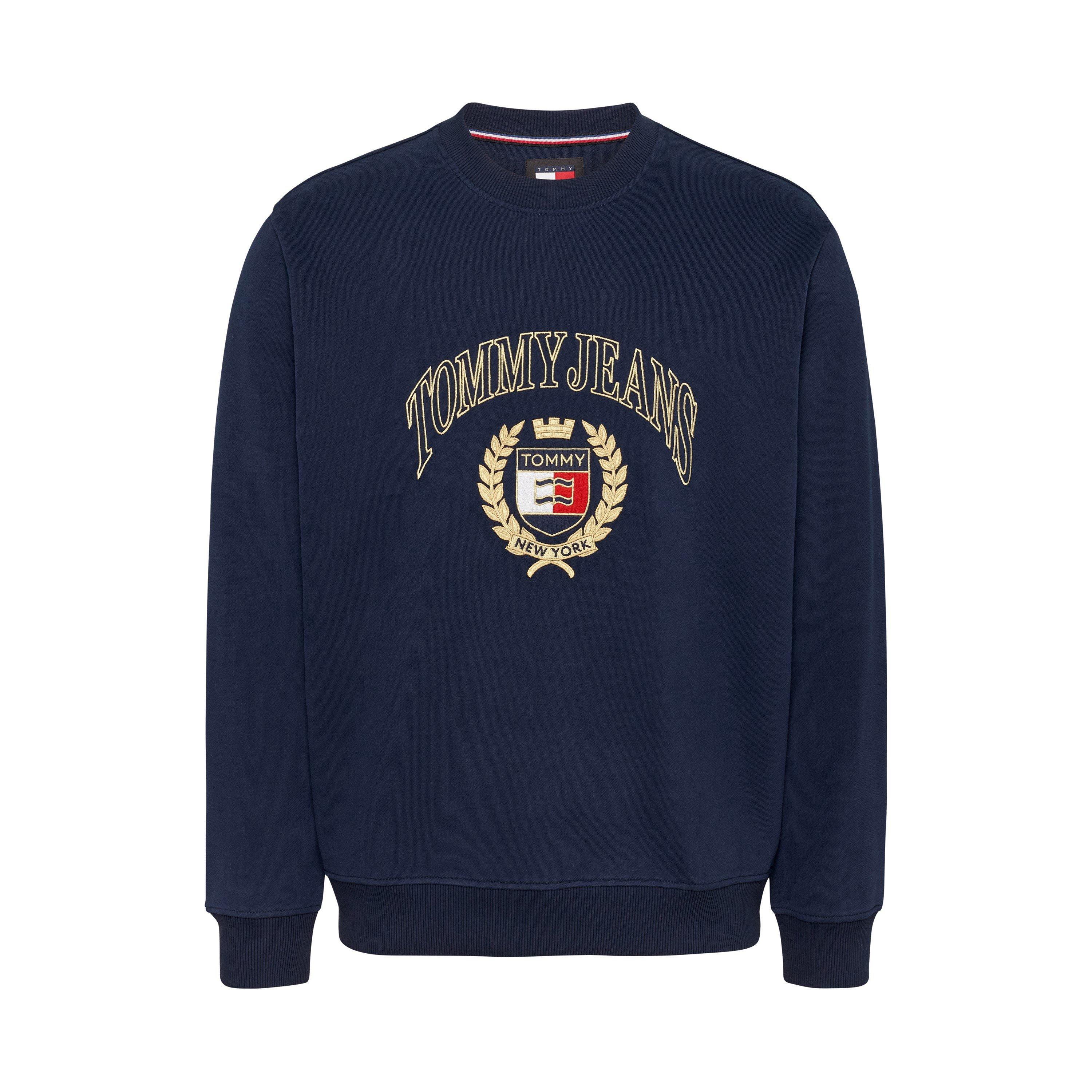 Blu Notte - Tommy Jeans - Crest Embroidery Pullover sweatshirt - 5