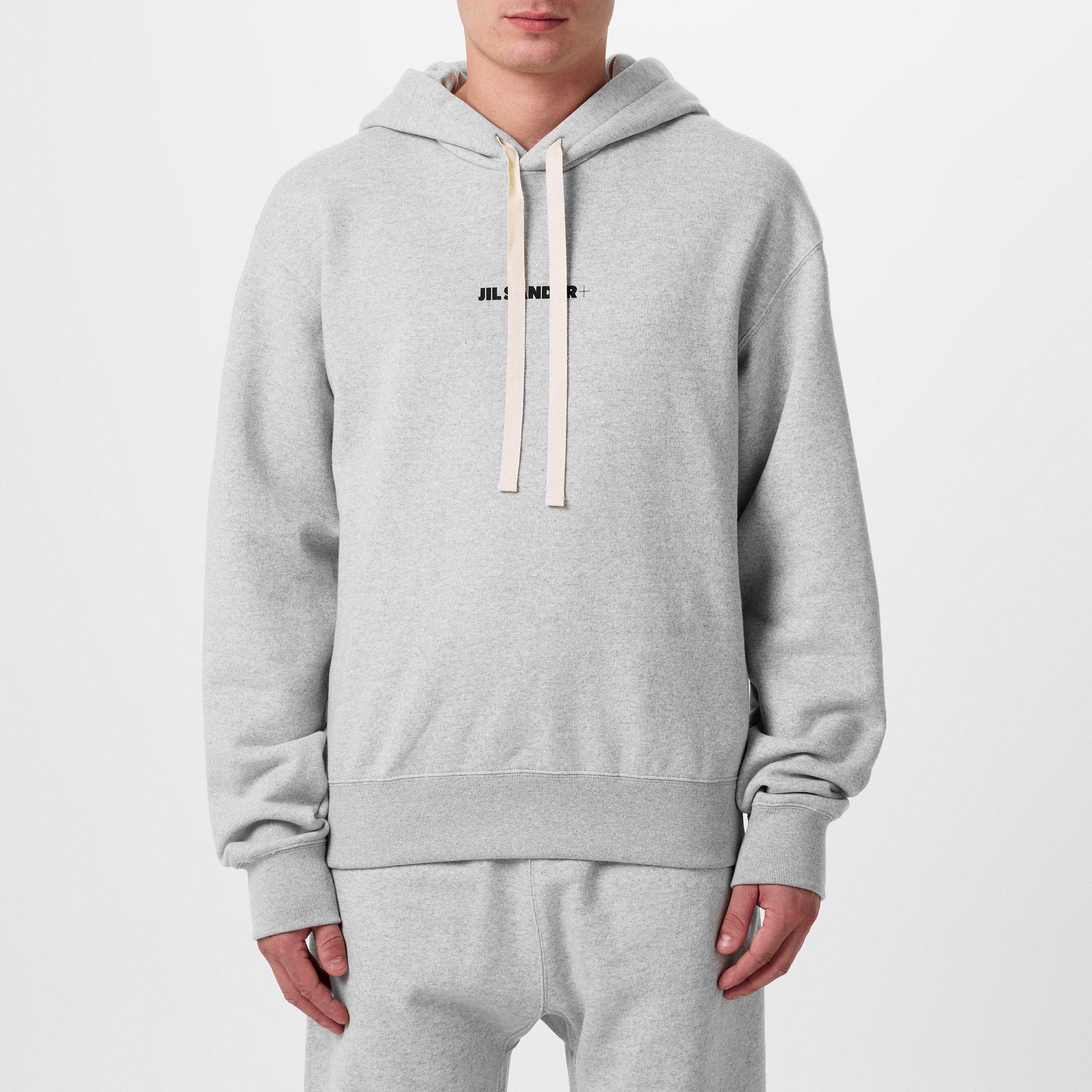 Powder Green - Jil Sander - Logo-Print Cotton Hoodie - 3