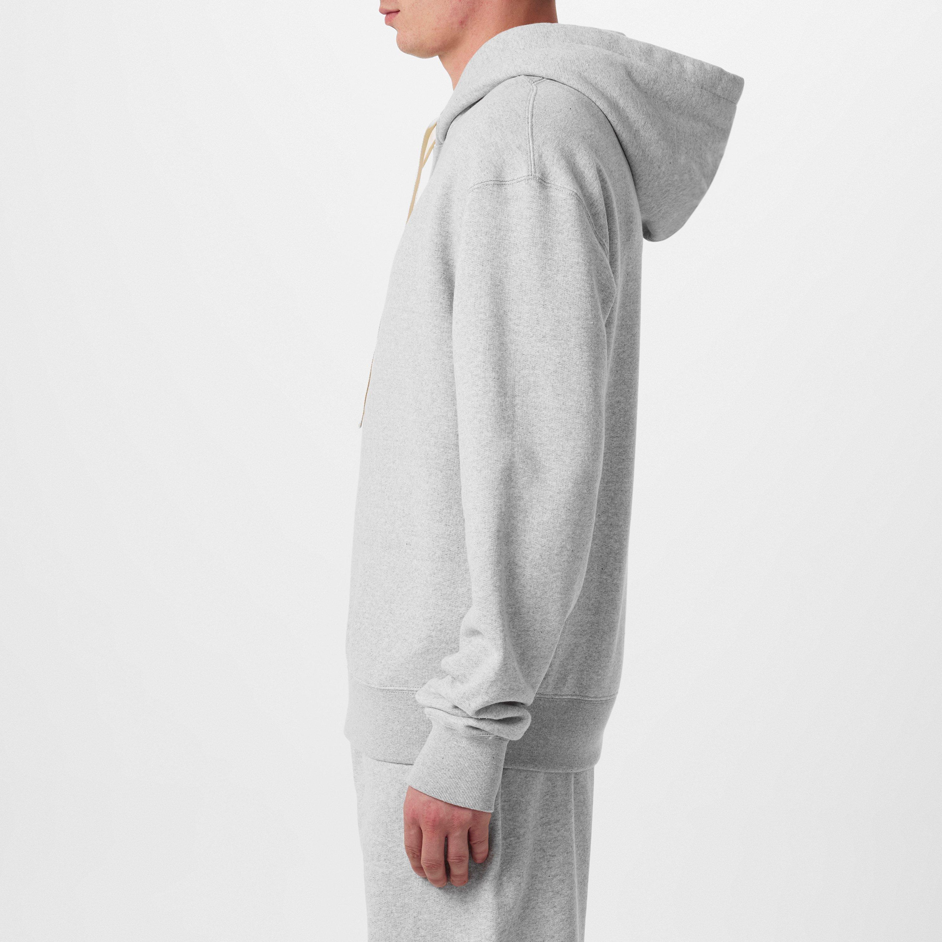 Powder Green - Jil Sander - Logo-Print Cotton Hoodie - 6