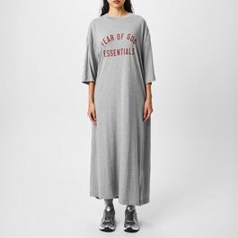 Fear Of God Essentials Tri Blend three quarterSleeve Dress