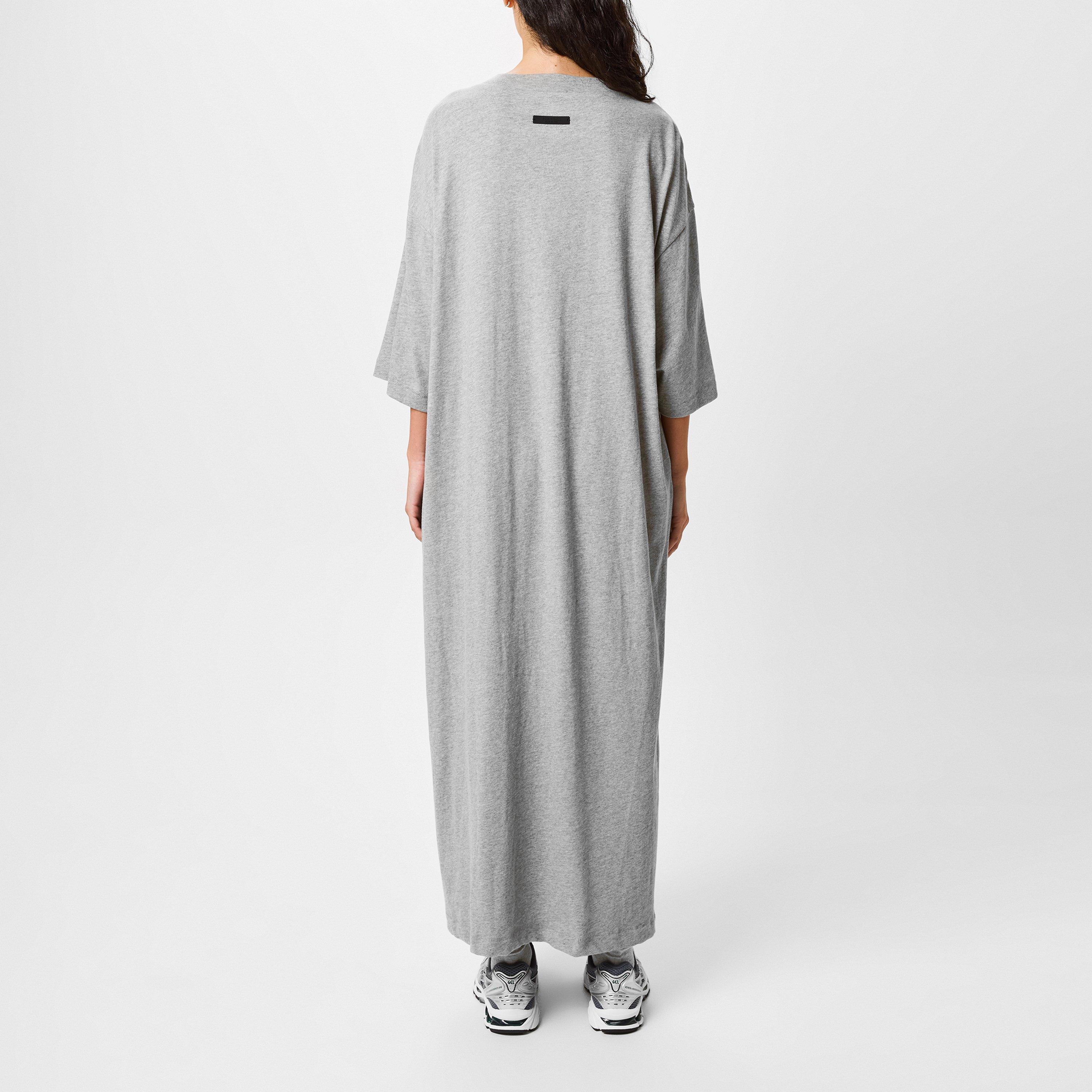 Dark Heather - Fear Of God Essentials - Tri-Blend three quarter Sleeve Dress - 3