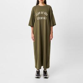 Fear Of God Essentials Tri Blend three quarterSleeve Dress