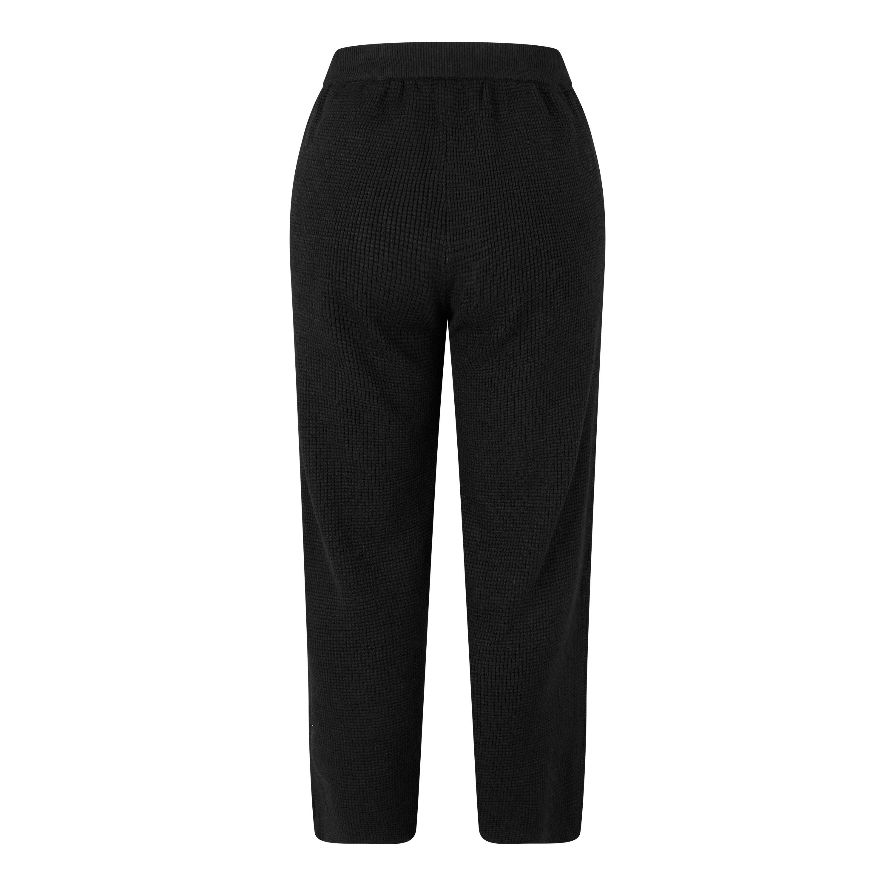 Black - Fear Of God Essentials - Women's Waffle Straight Leg Trousers - 6