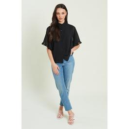 Be You Frill Frill Button Through Blouse