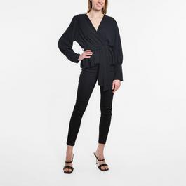 Be You Peplum Wrap Top Womens