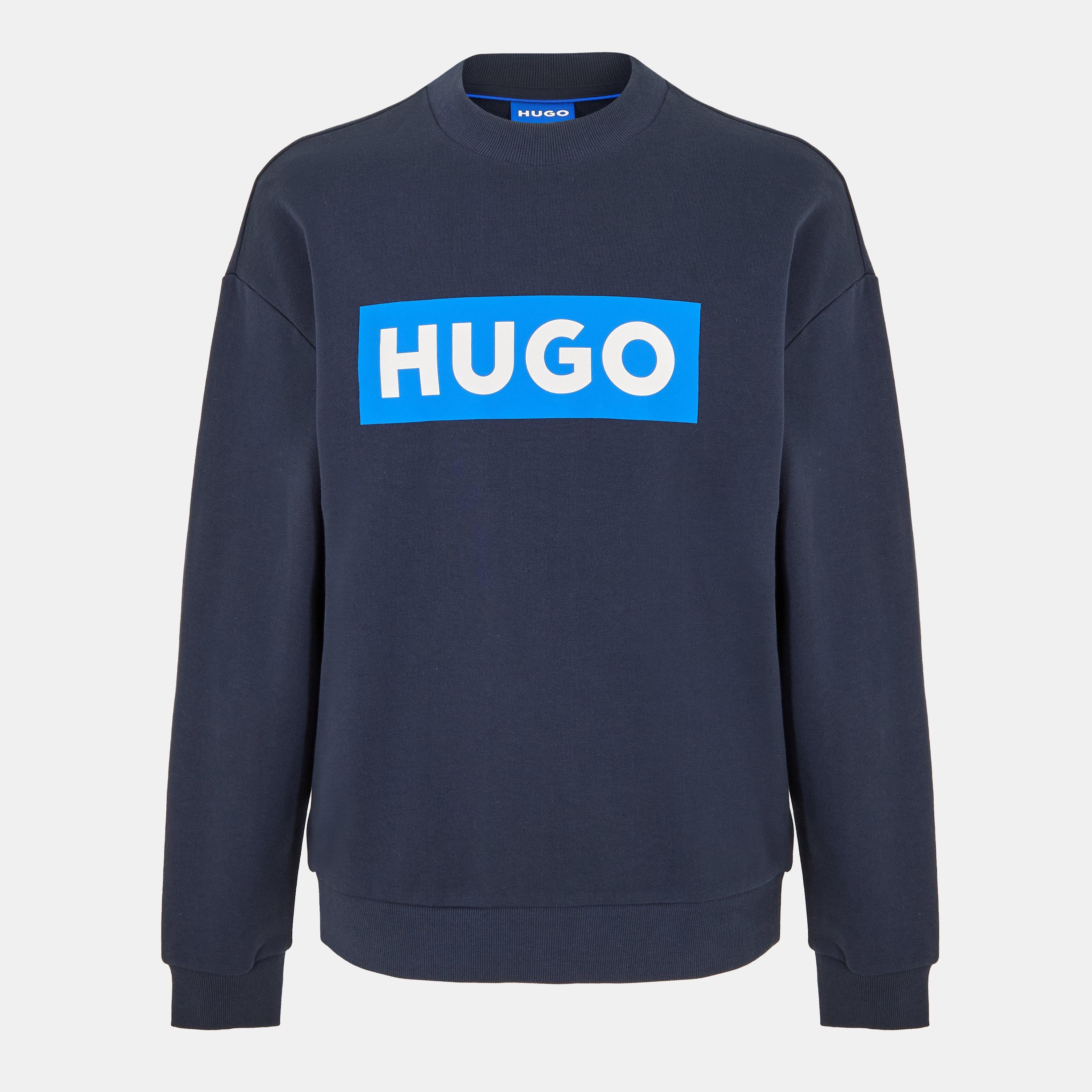 Hugo Men's Hbw Niero Crew Sweater - Navy 405 - Medium