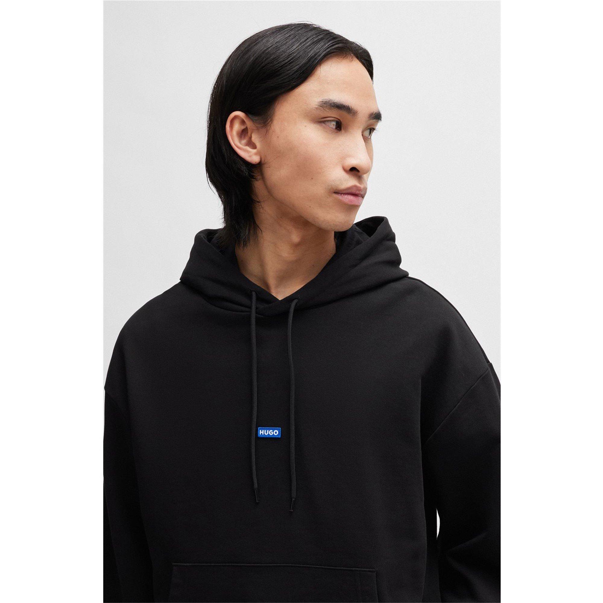 Black 001 - Hugo - Label Hoodie - 8