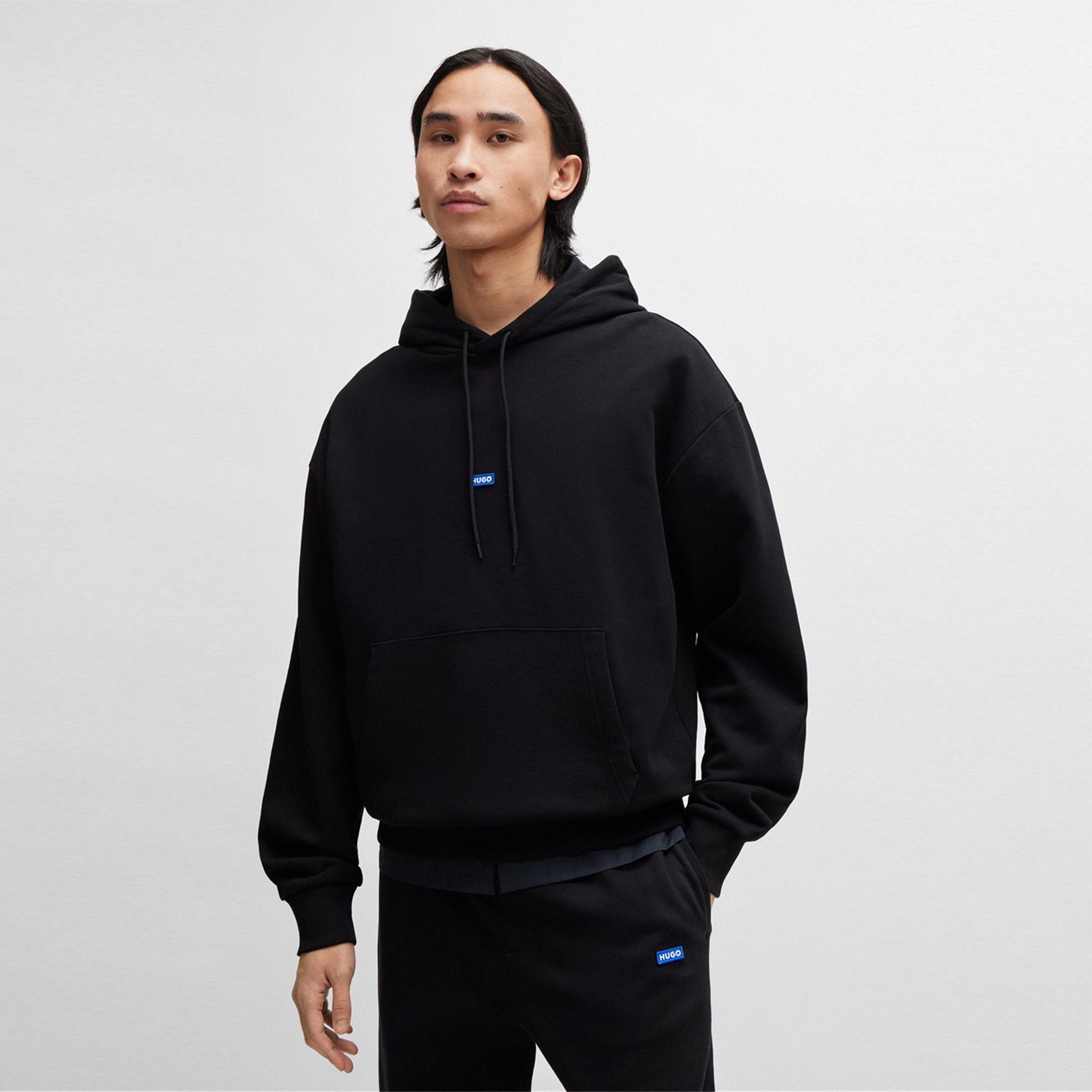 Black 001 - Hugo - Label Hoodie - 3