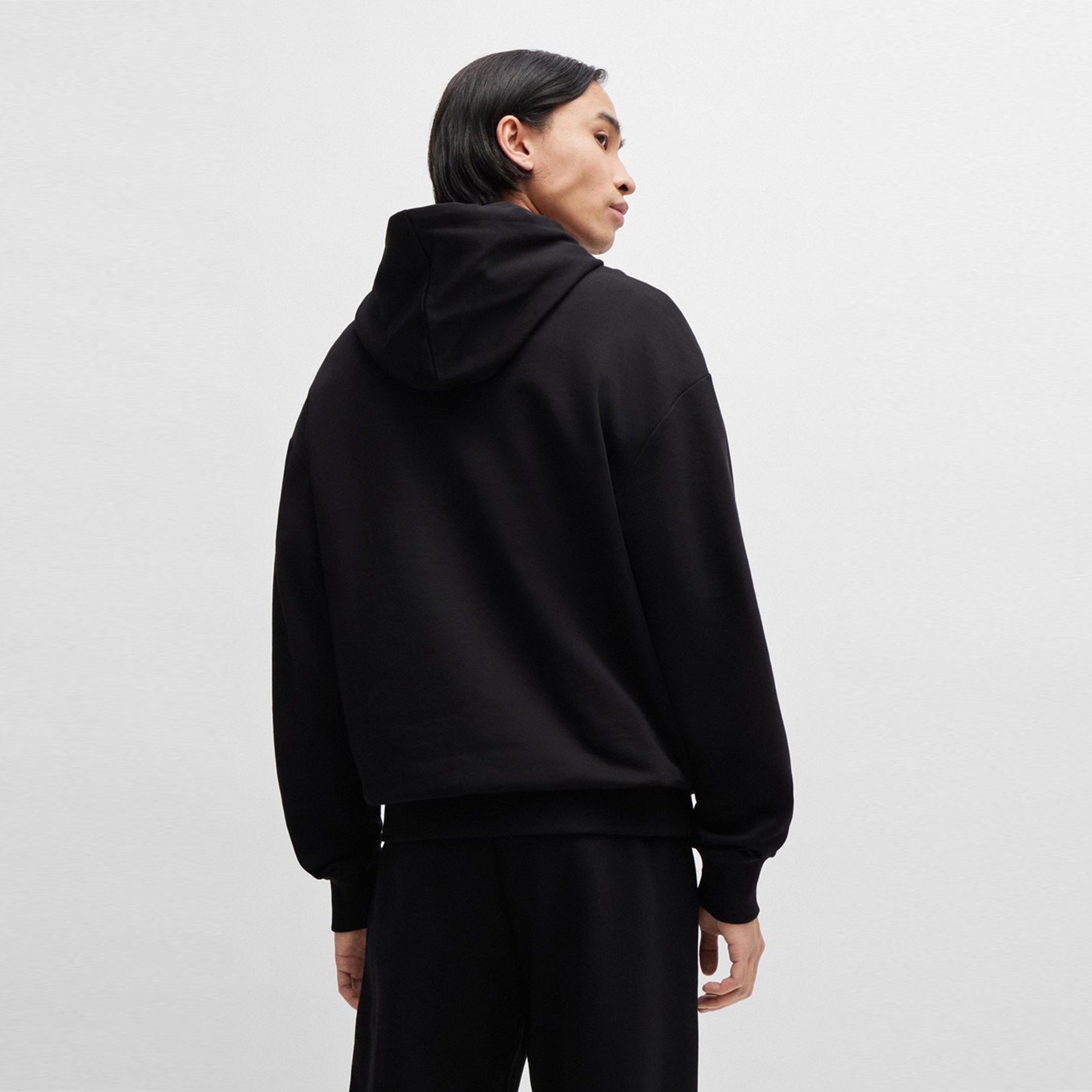 Black 001 - Hugo - Label Hoodie - 4
