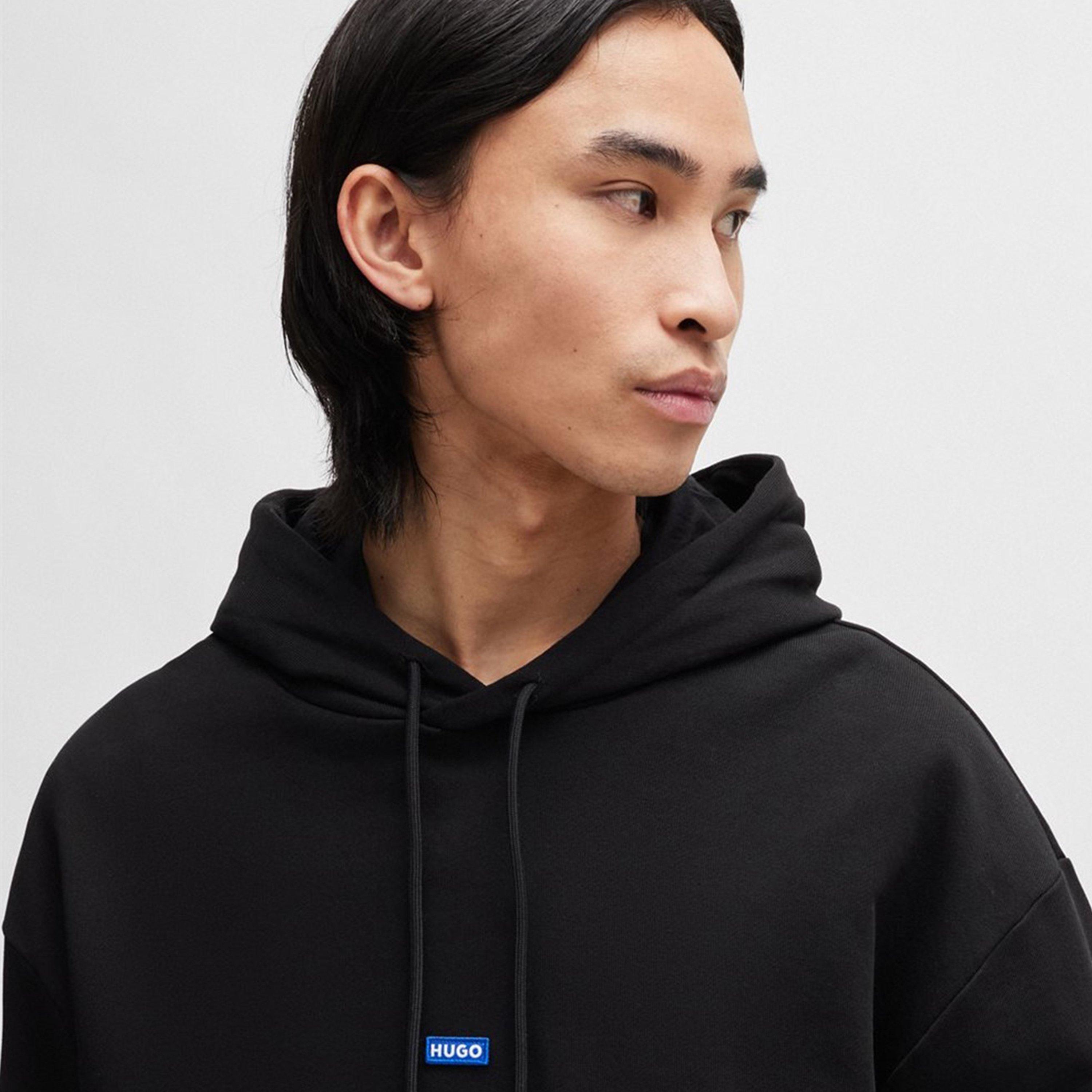 Black 001 - Hugo - Label Hoodie - 5