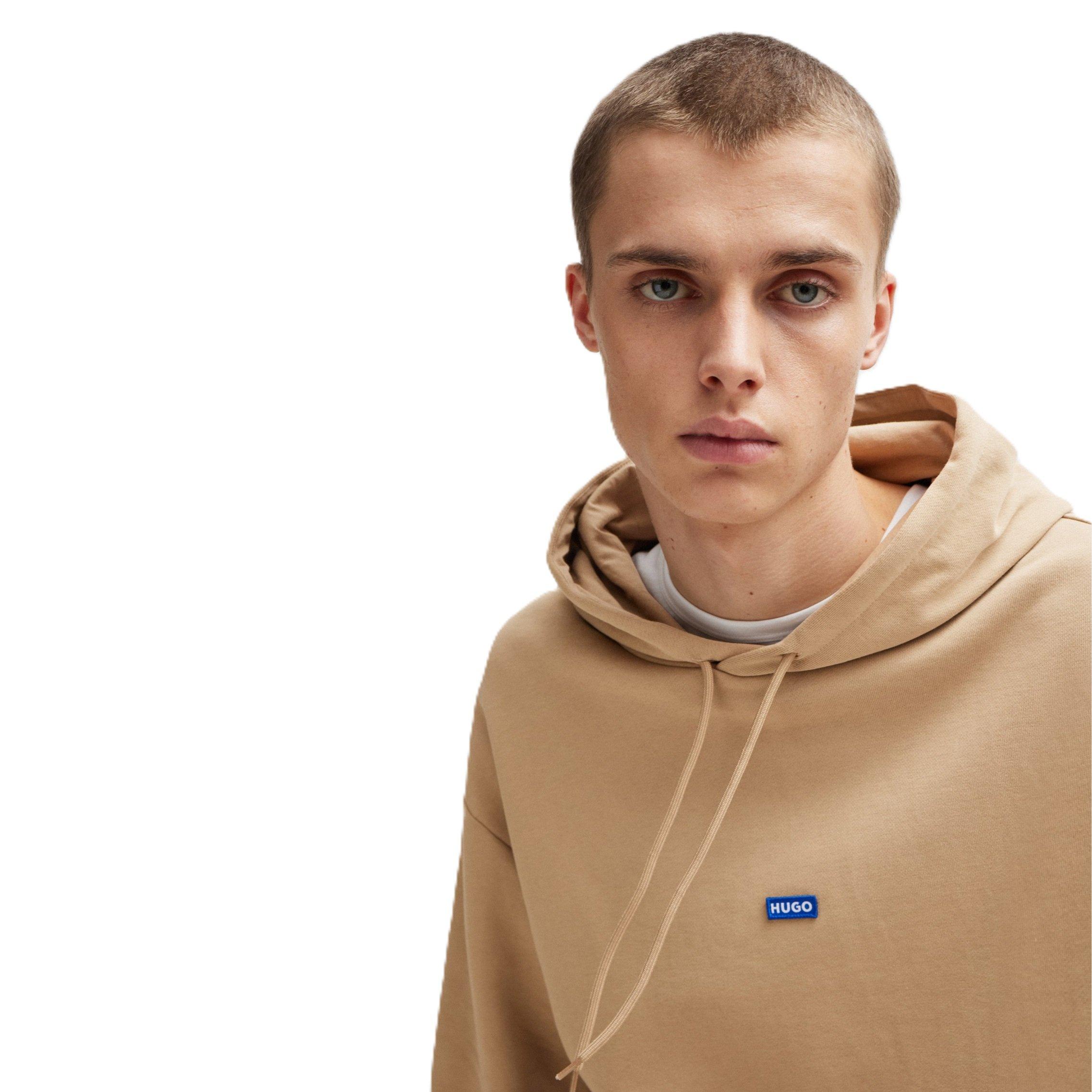 Medium Beige - Hugo - Label Hoodie - 4