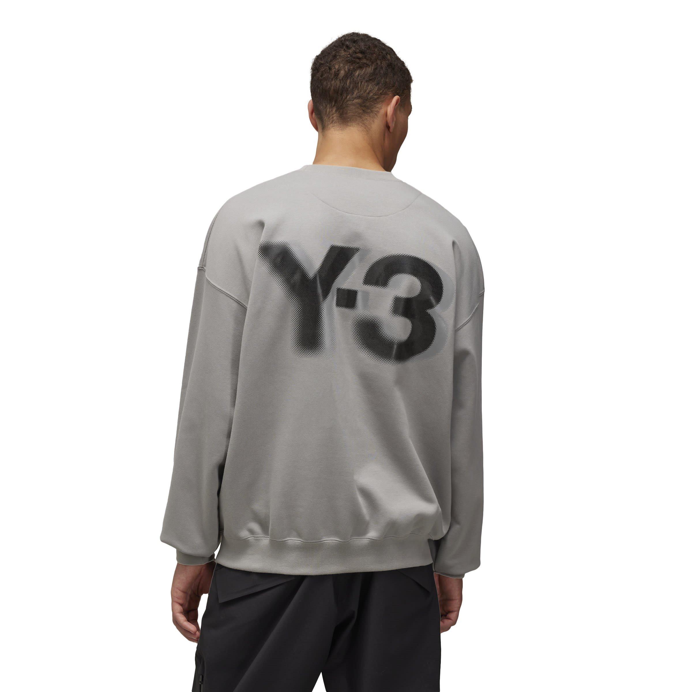 SOLID GREY - Y3 - Logo Crew Sweatshirt - 2