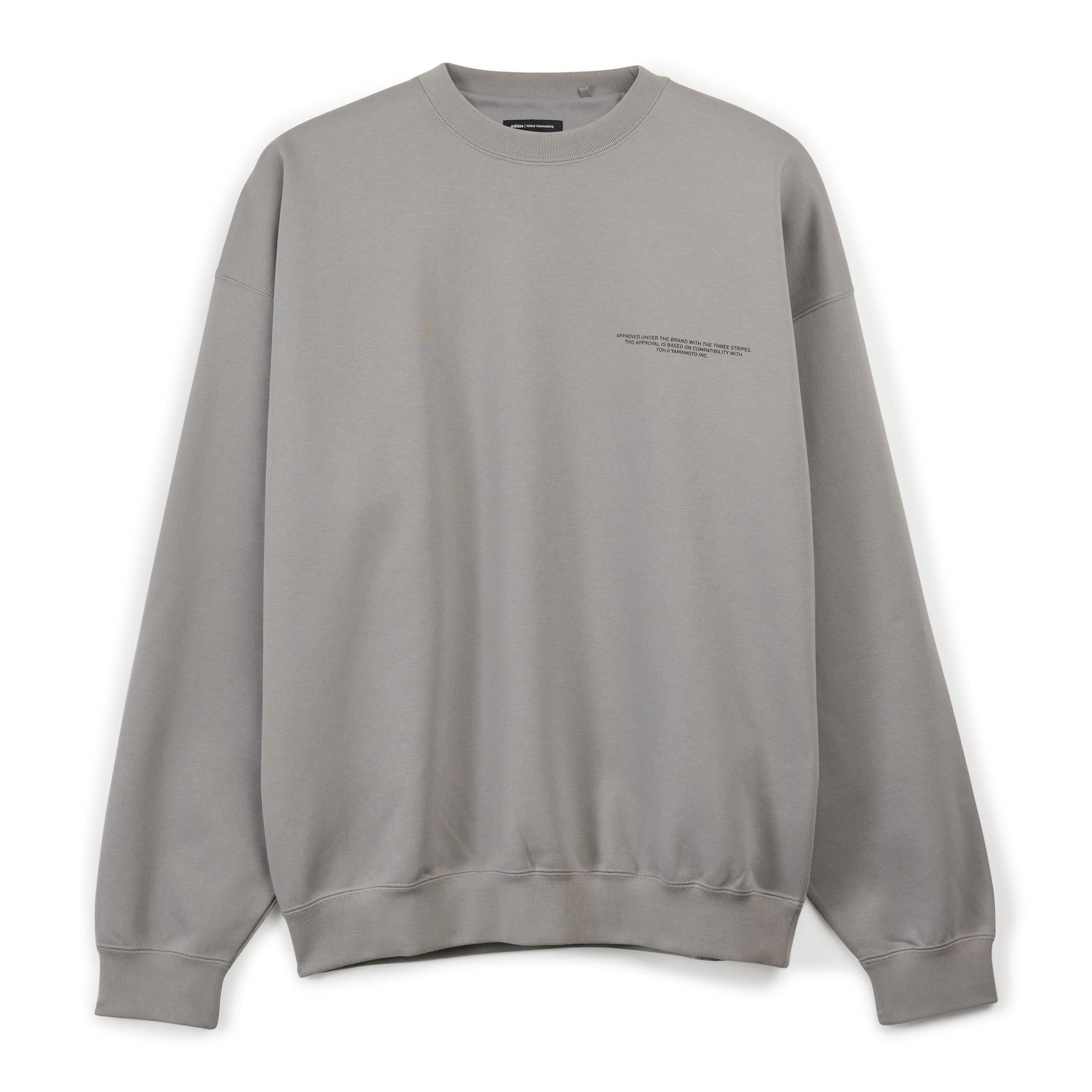 SOLID GREY - Y3 - Logo Crew Sweatshirt - 10
