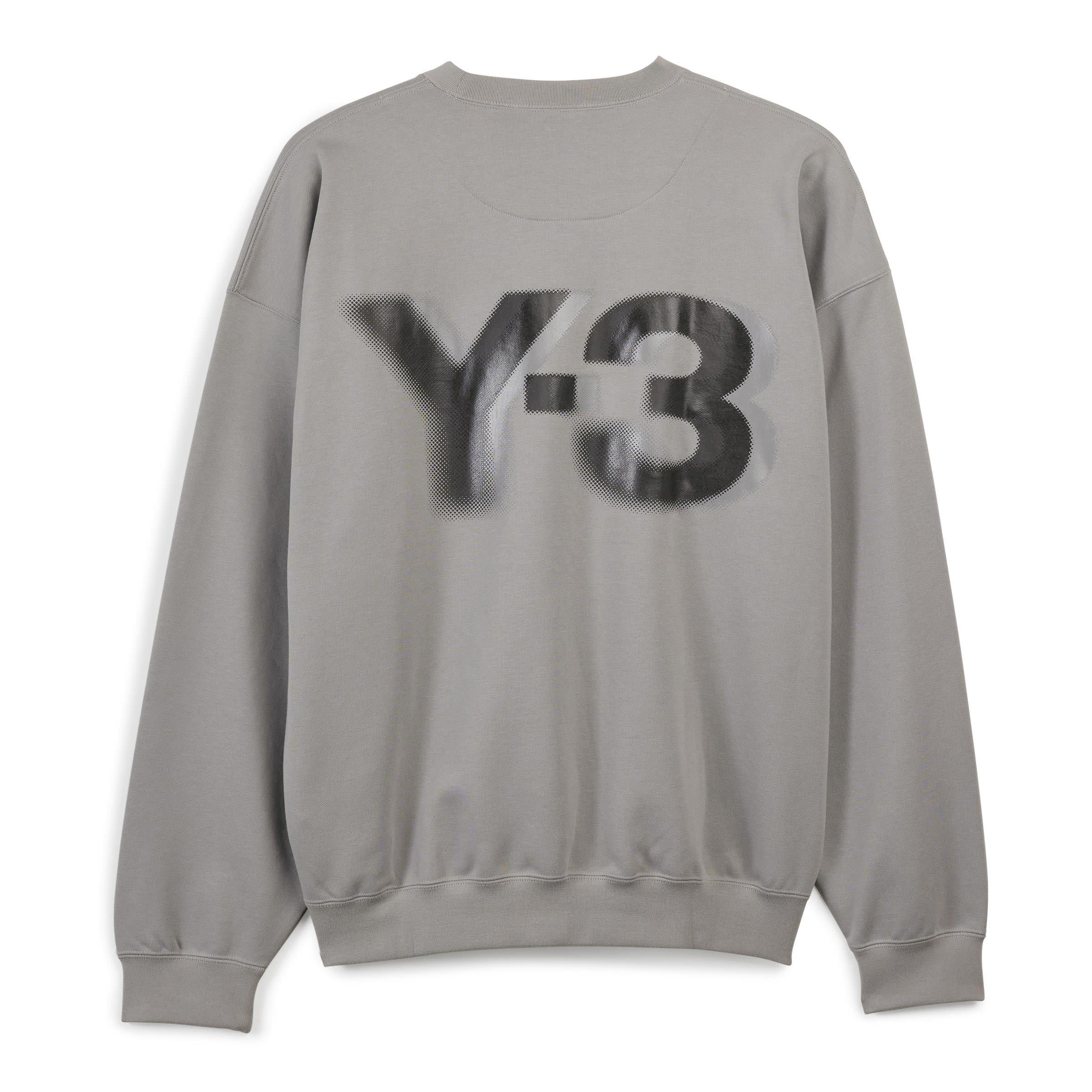 SOLID GREY - Y3 - Logo Crew Sweatshirt - 11