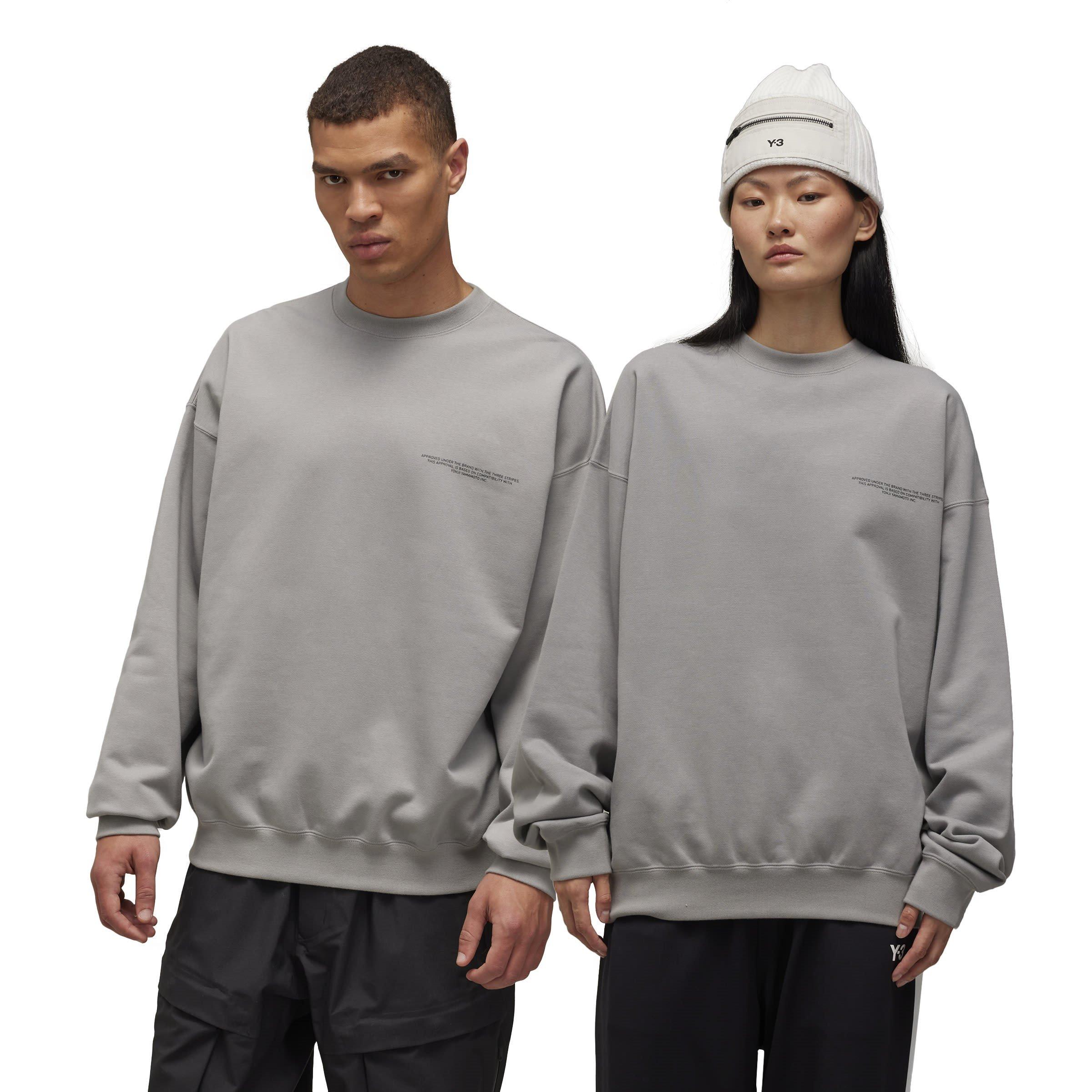 SOLID GREY - Y3 - Logo Crew Sweatshirt - 5