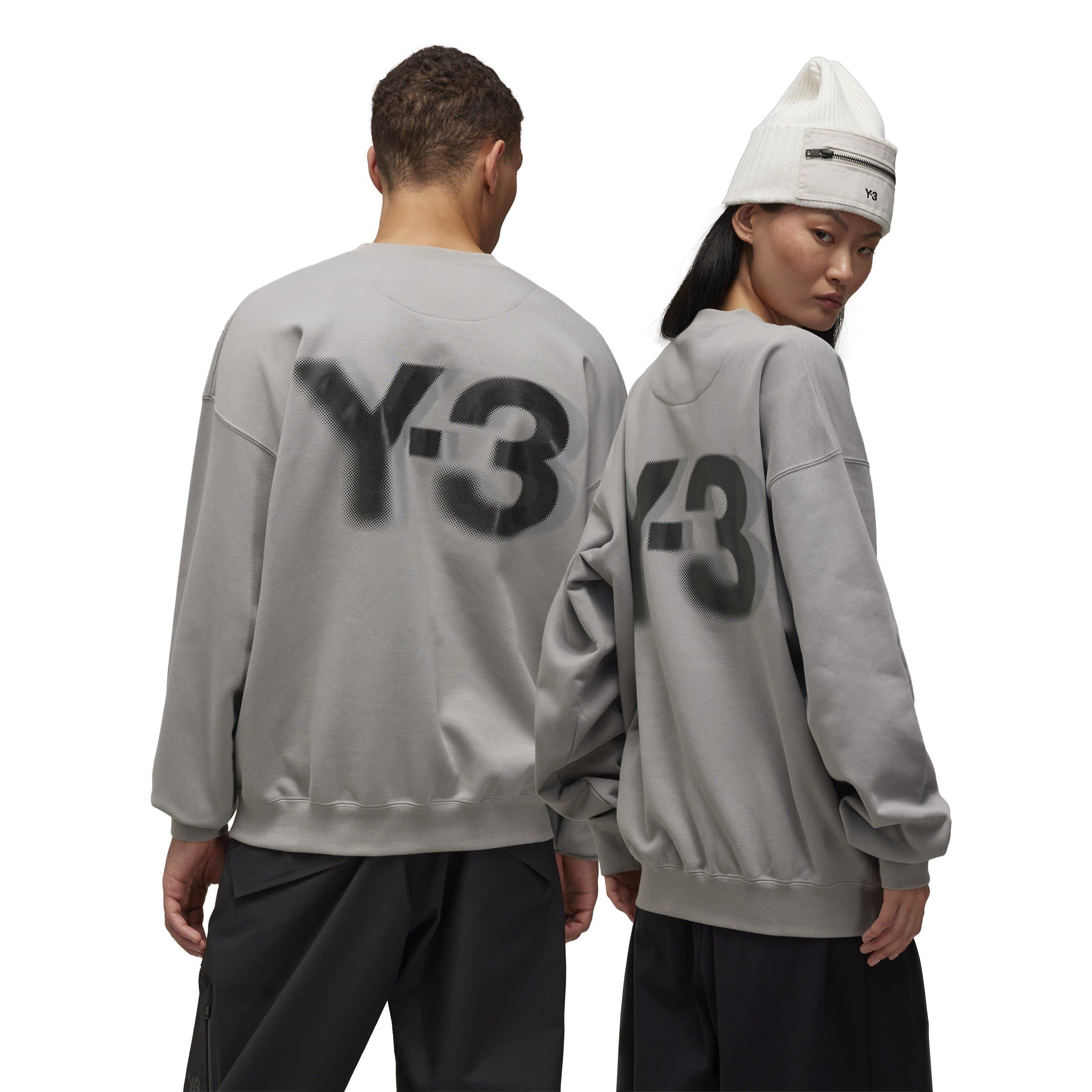 SOLID GREY - Y3 - Logo Crew Sweatshirt - 6