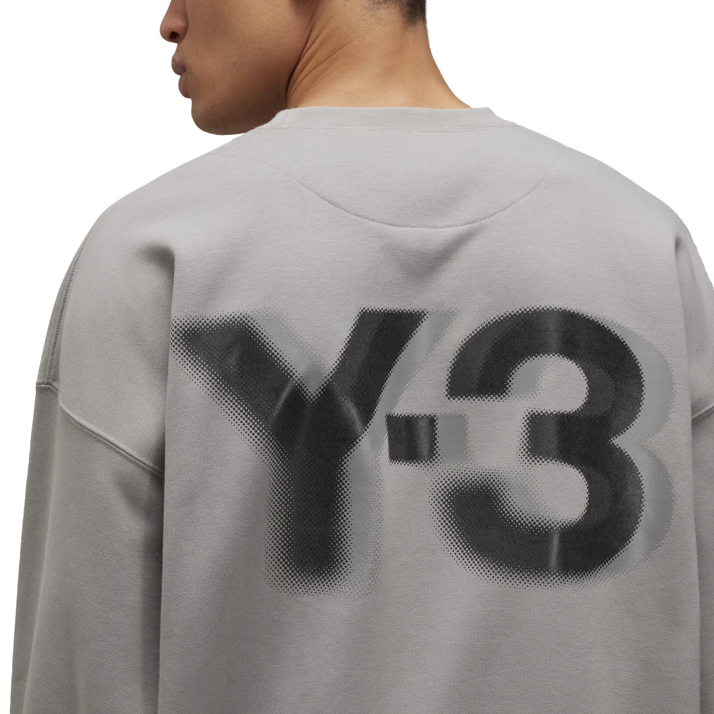SOLID GREY - Y3 - Logo Crew Sweatshirt - 9