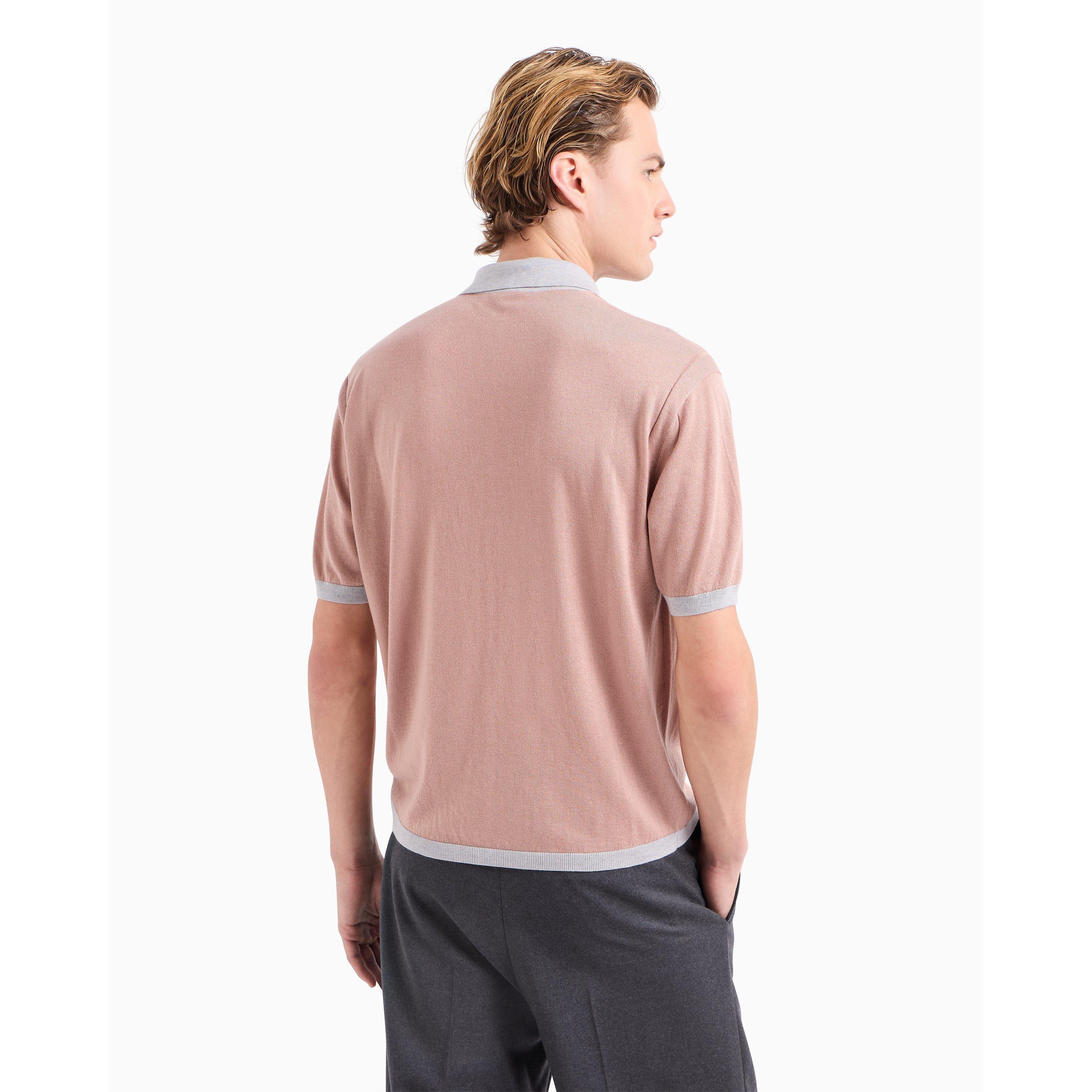 Fawn - Emporio Armani - Zip Knit Polo Shirt - 3