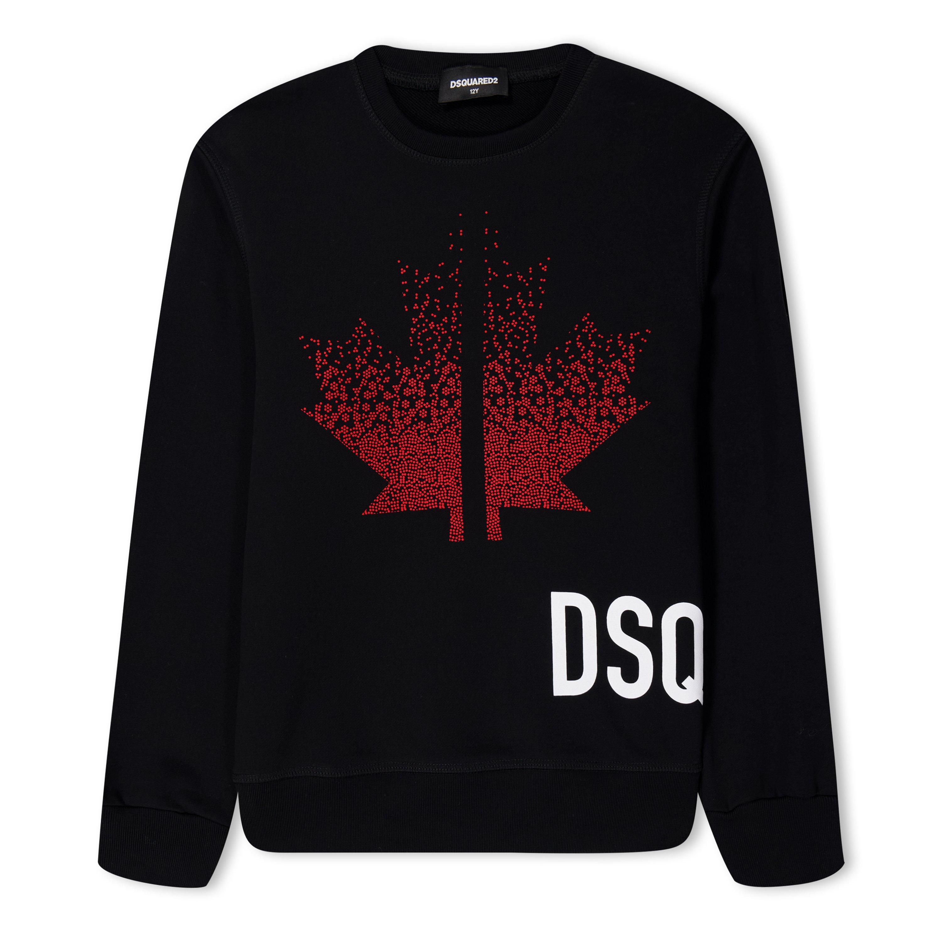 Black/Red DQ900 - DSquared2 - Maple Leaf Sweatshirt - 1