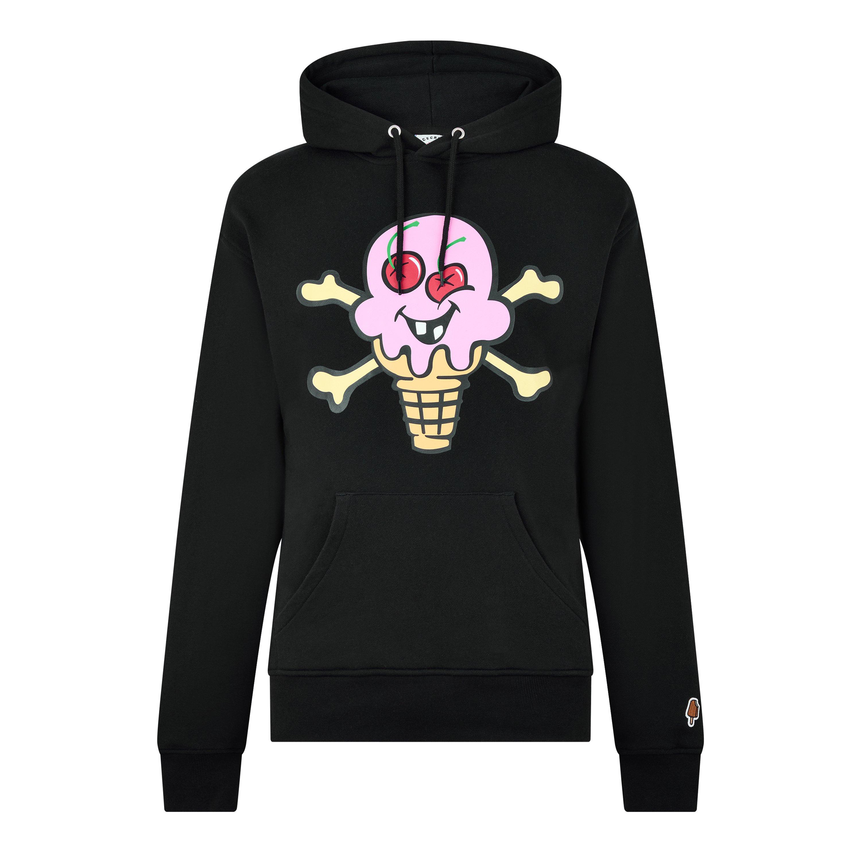 BLACK - ICECREAM - Men's Cones&Bones Hoodie - 7