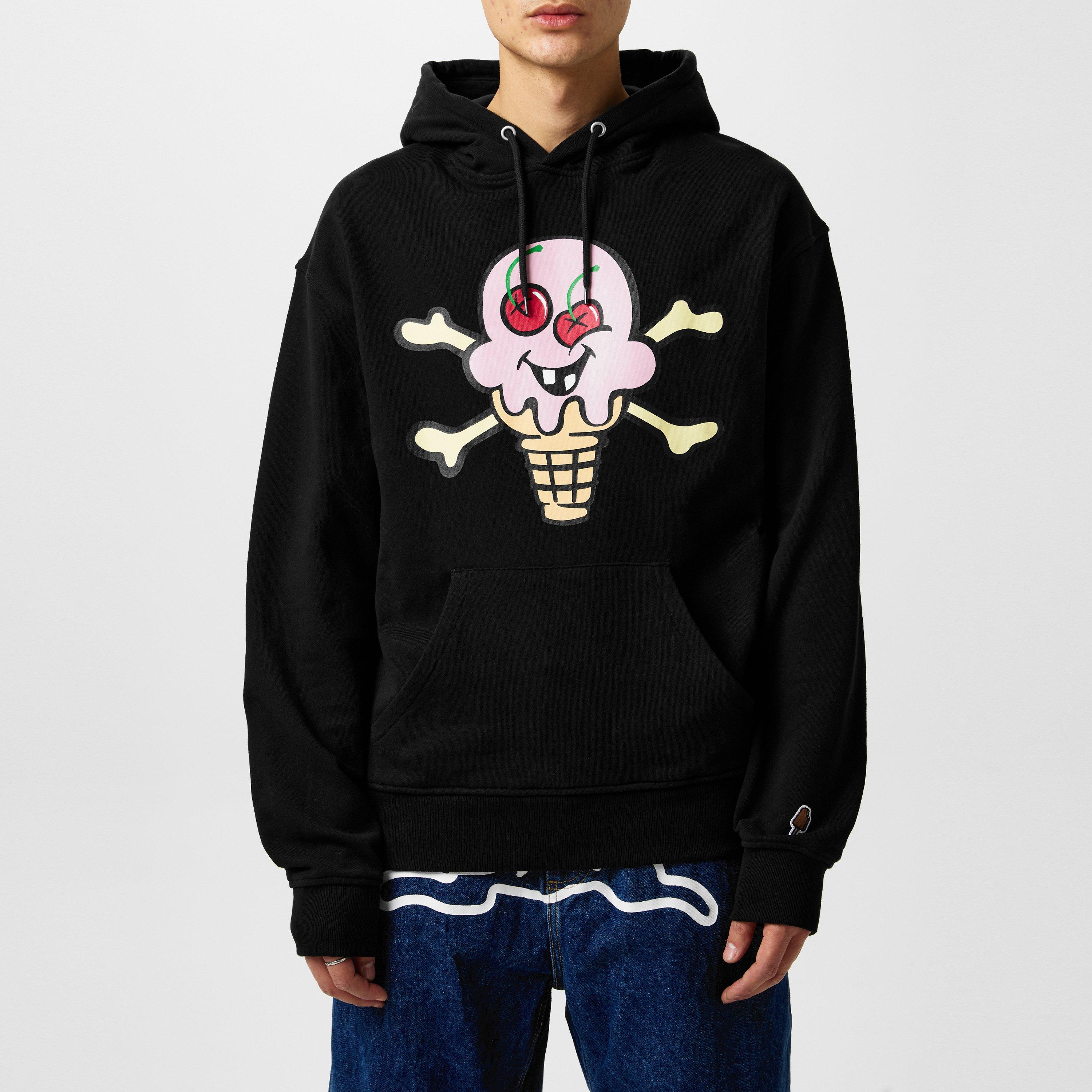 BLACK - ICECREAM - Men's Cones&Bones Hoodie - 3