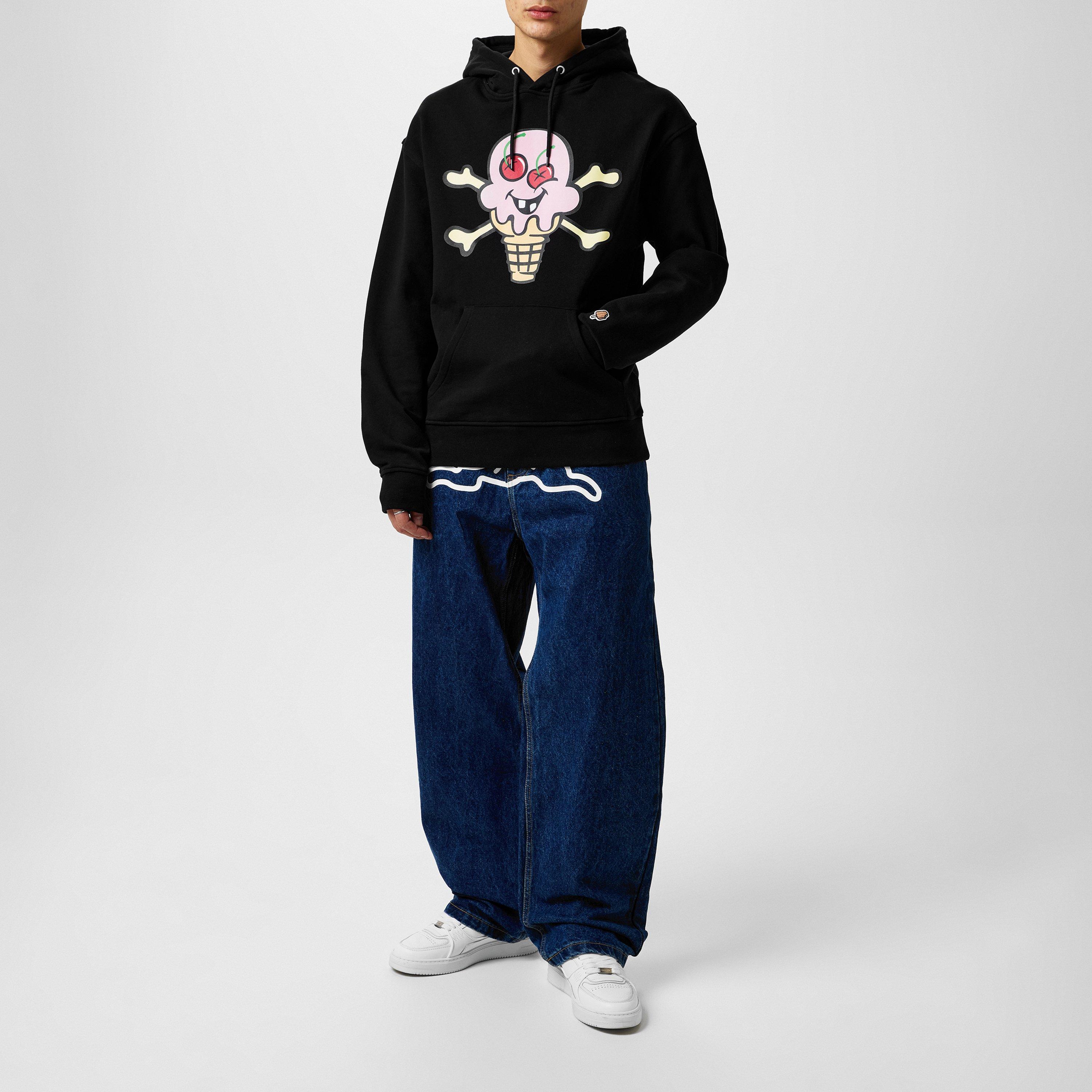 BLACK - ICECREAM - Men's Cones&Bones Hoodie - 6