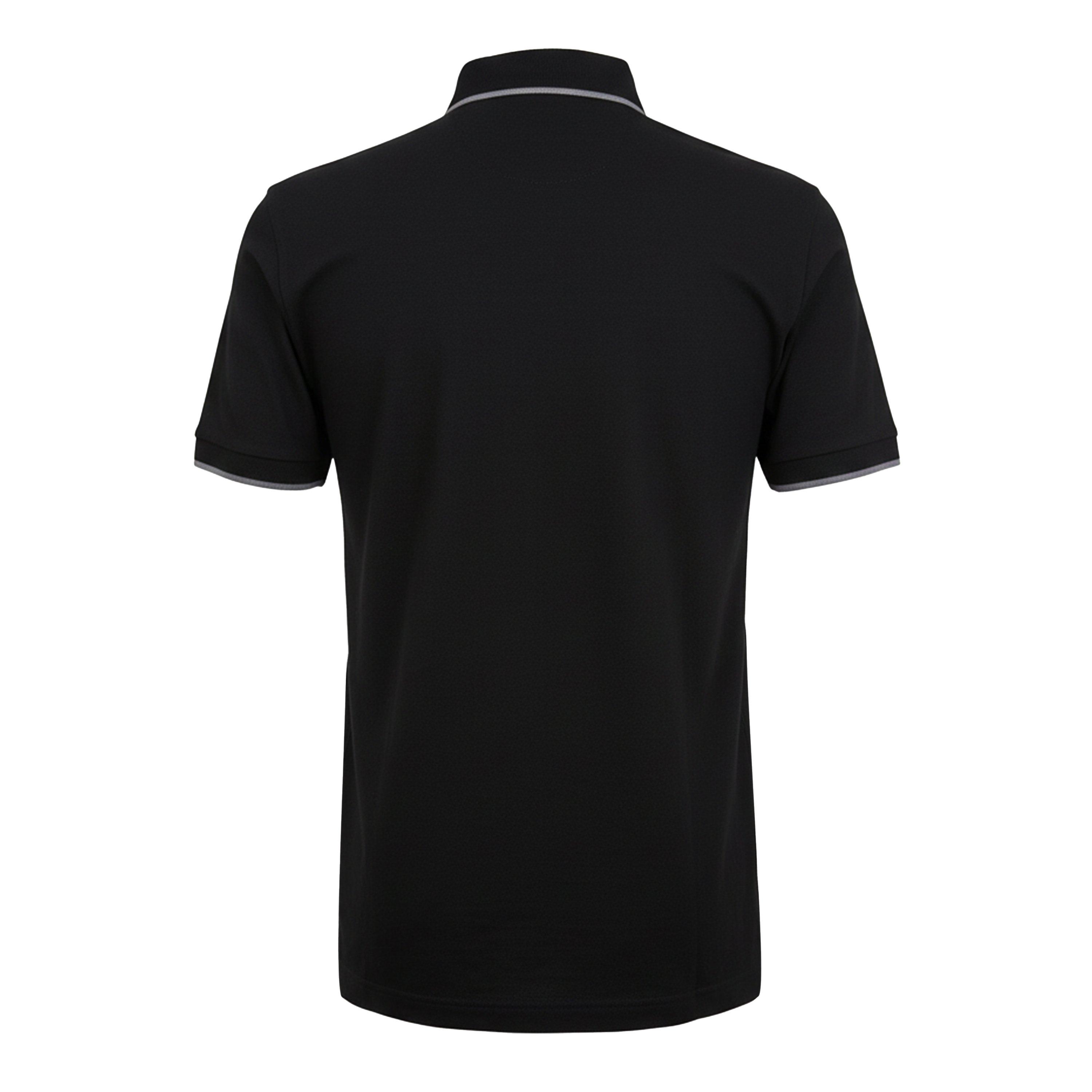 Nero - Boss - Mens BOSS ORANGE Pique Short Sleeve Polo Shirt with Logo Detail - 2