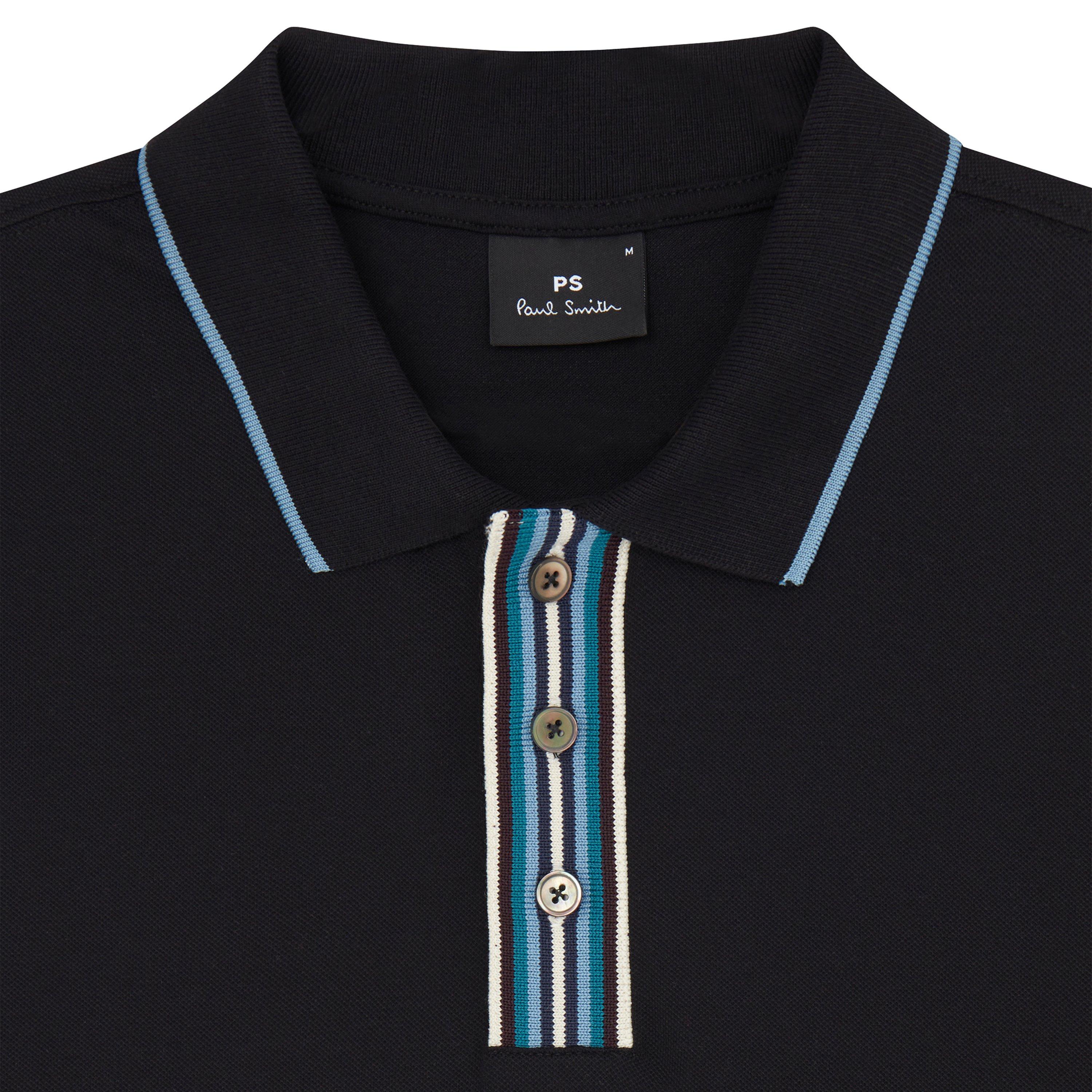Black 79 - PS Paul Smith - Stripe Tipping Polo Shirt - 5