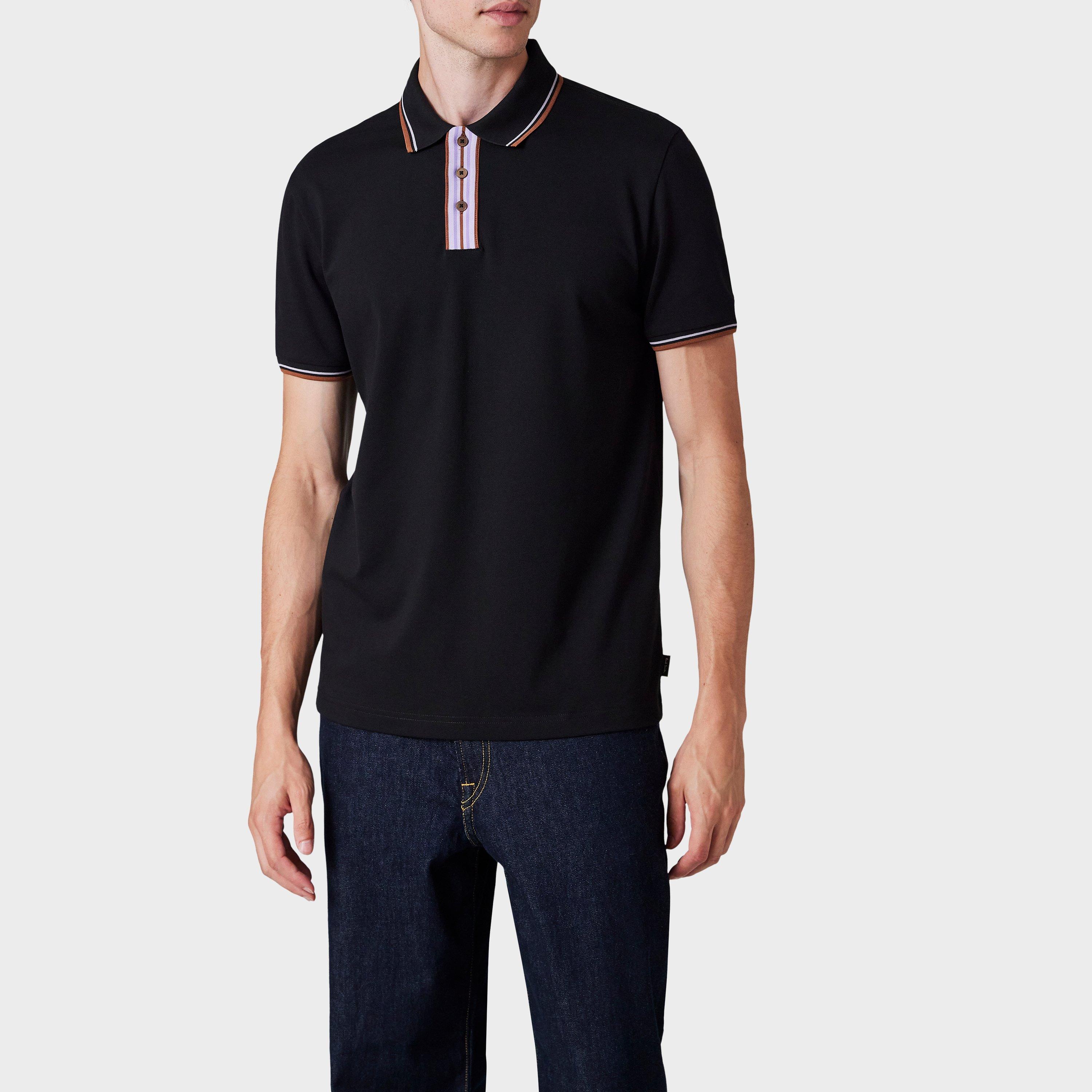 Black 79 - PS Paul Smith - Stripe Tipping Polo Shirt - 2