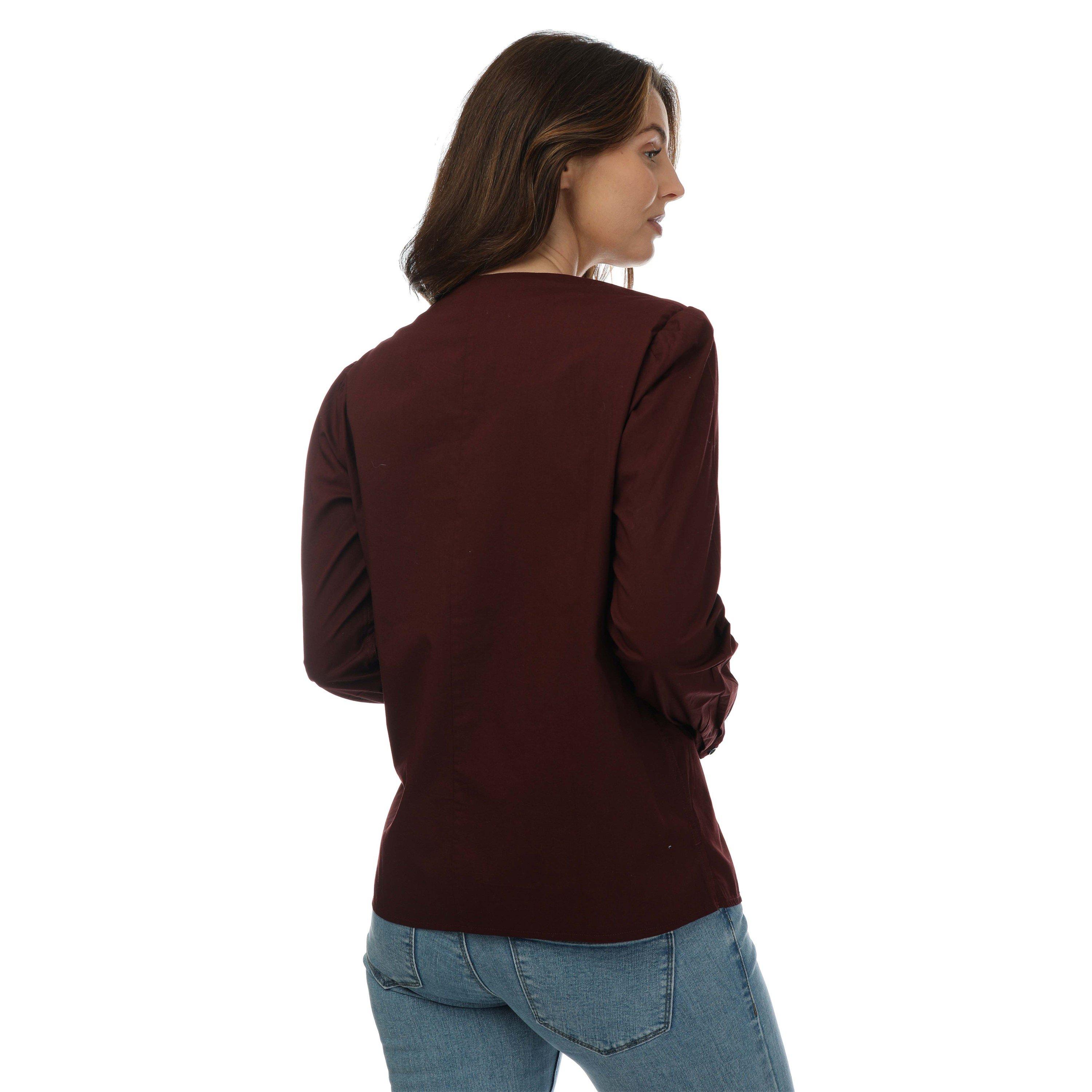 Bttr Chclt - DOCKERS - Women's V-Neck Woven Long-Sleeve Blouse - 2