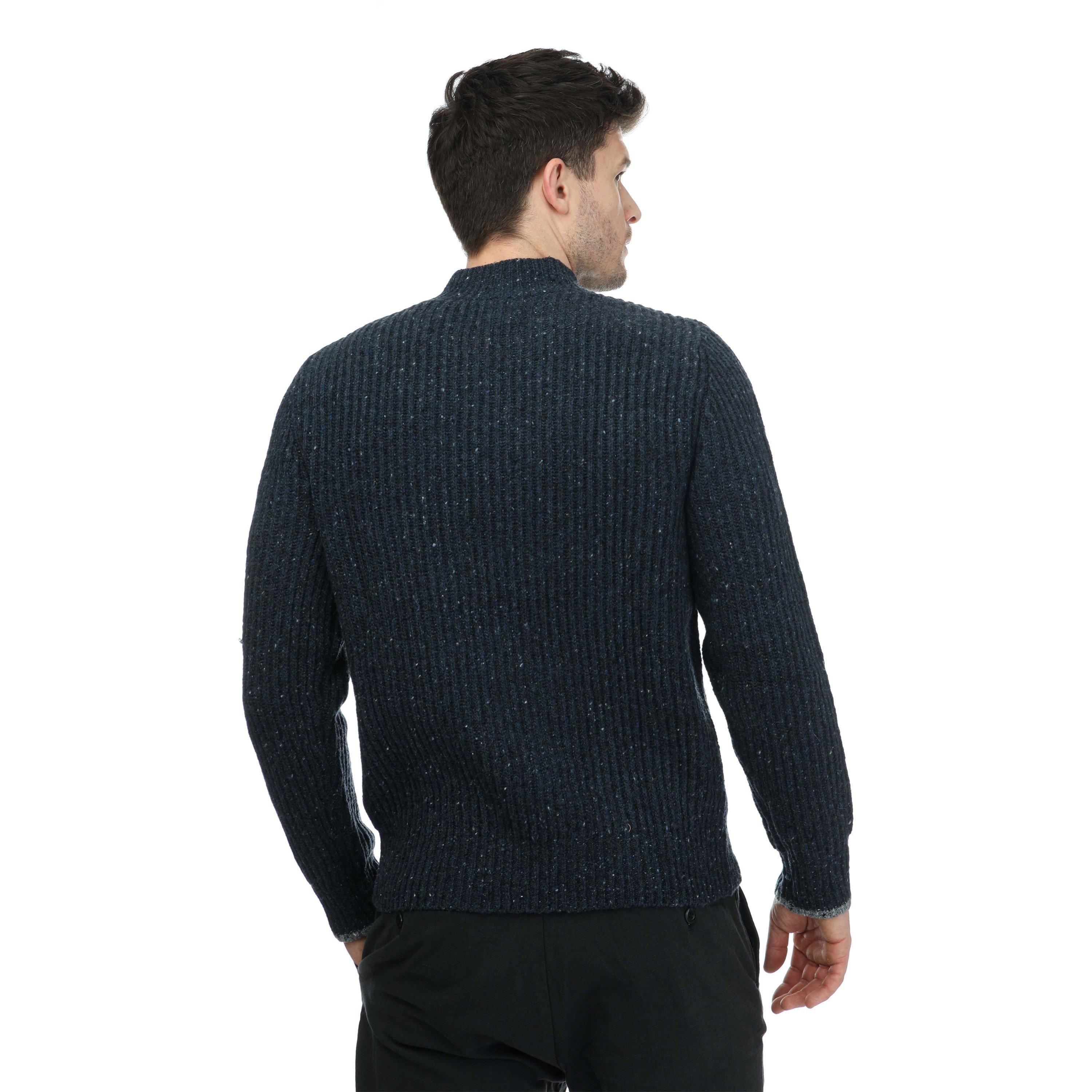 Navy Blazer - DOCKERS - Men's Chunky Mock Sweatshirt - 2