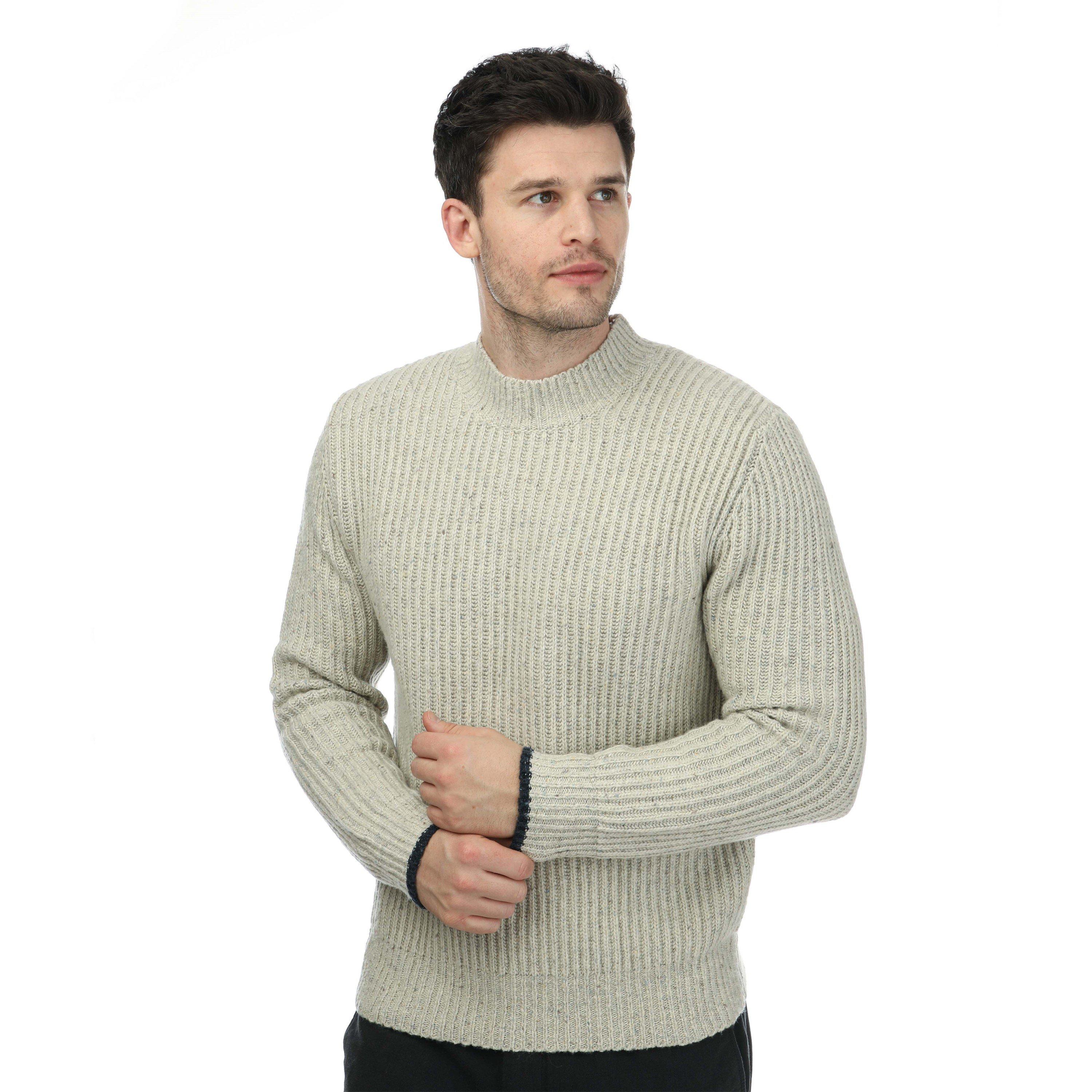 Dockers Men's Chunky Mock Sweatshirt - Egret - Small