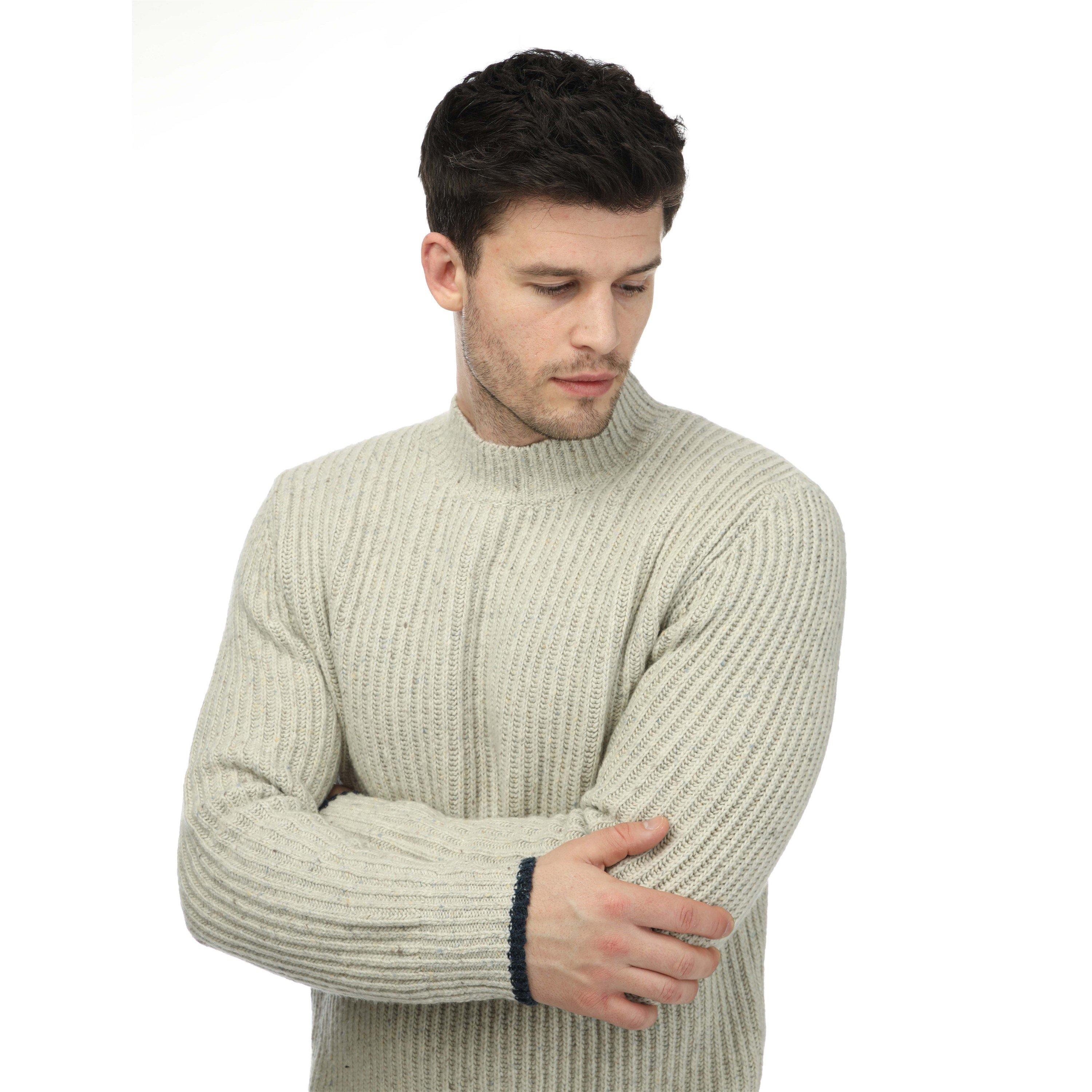 Egret. - DOCKERS - Men's Chunky Mock Sweatshirt - 3