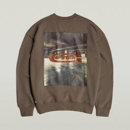 G Star Graphic Print Crewneck Jumper