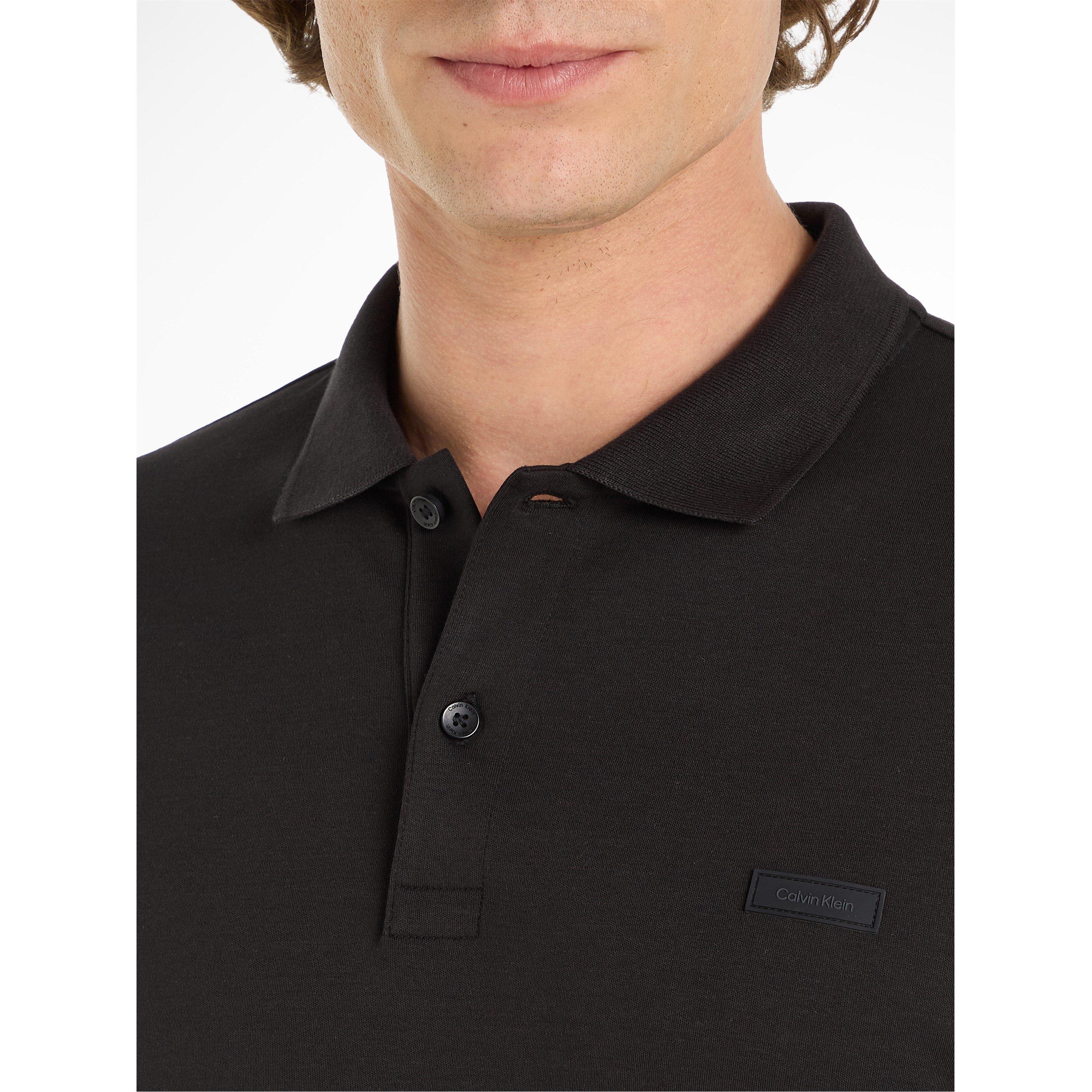 Ck Black - Calvin Klein - Men's Liquid Touch Slim Long-Sleeve Polo Shirt - 6