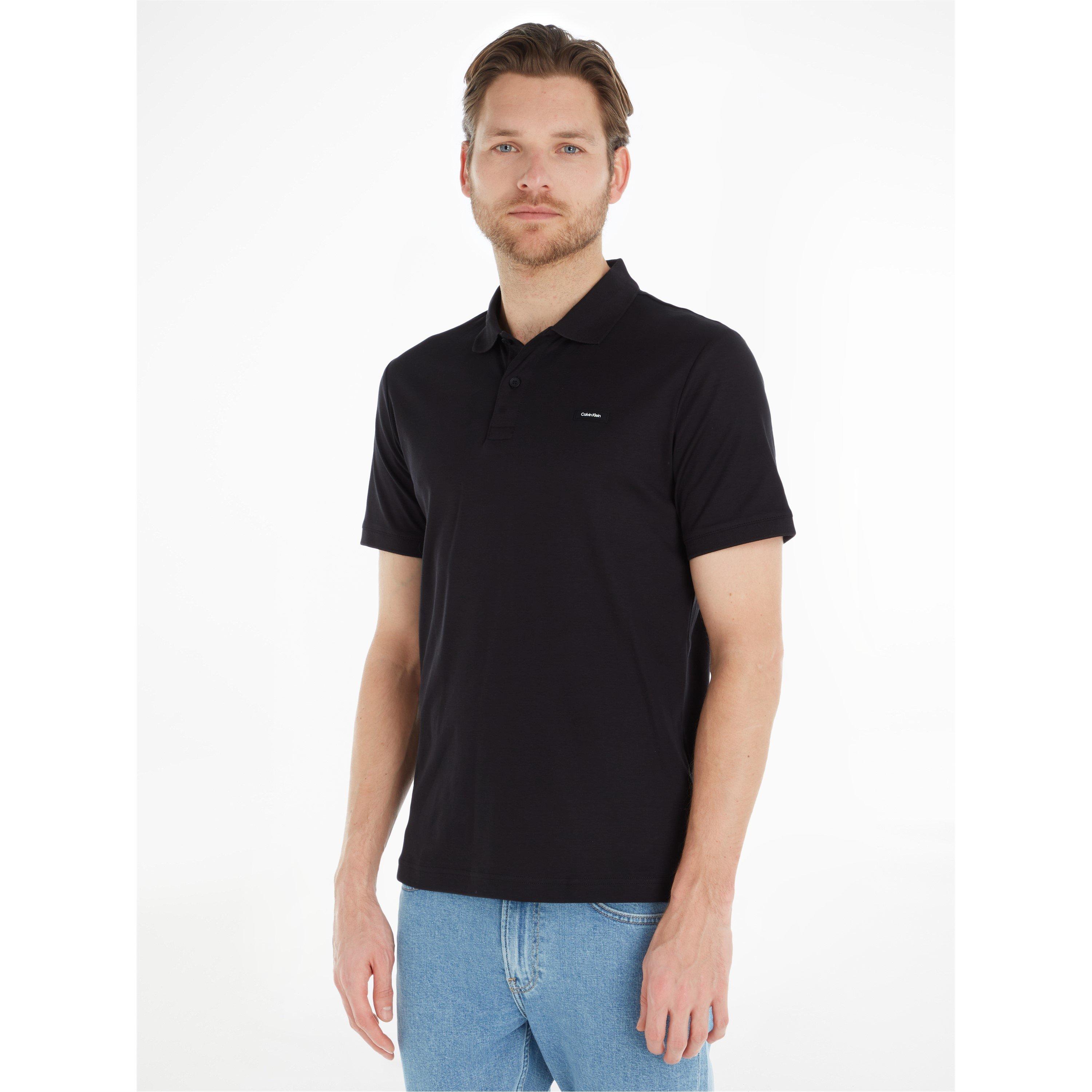 Ck Black - Calvin Klein - Men's Liquid Touch Slim Short-Sleeve Polo Shirt - 3
